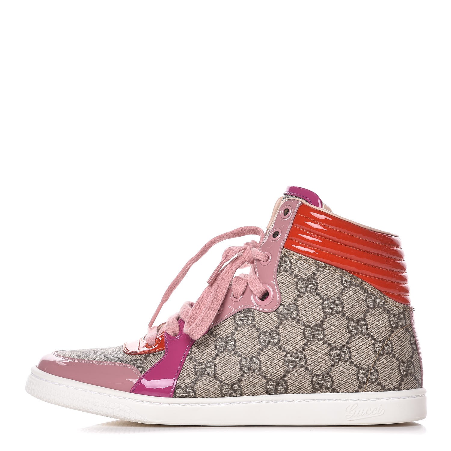 pink high top gucci sneakers