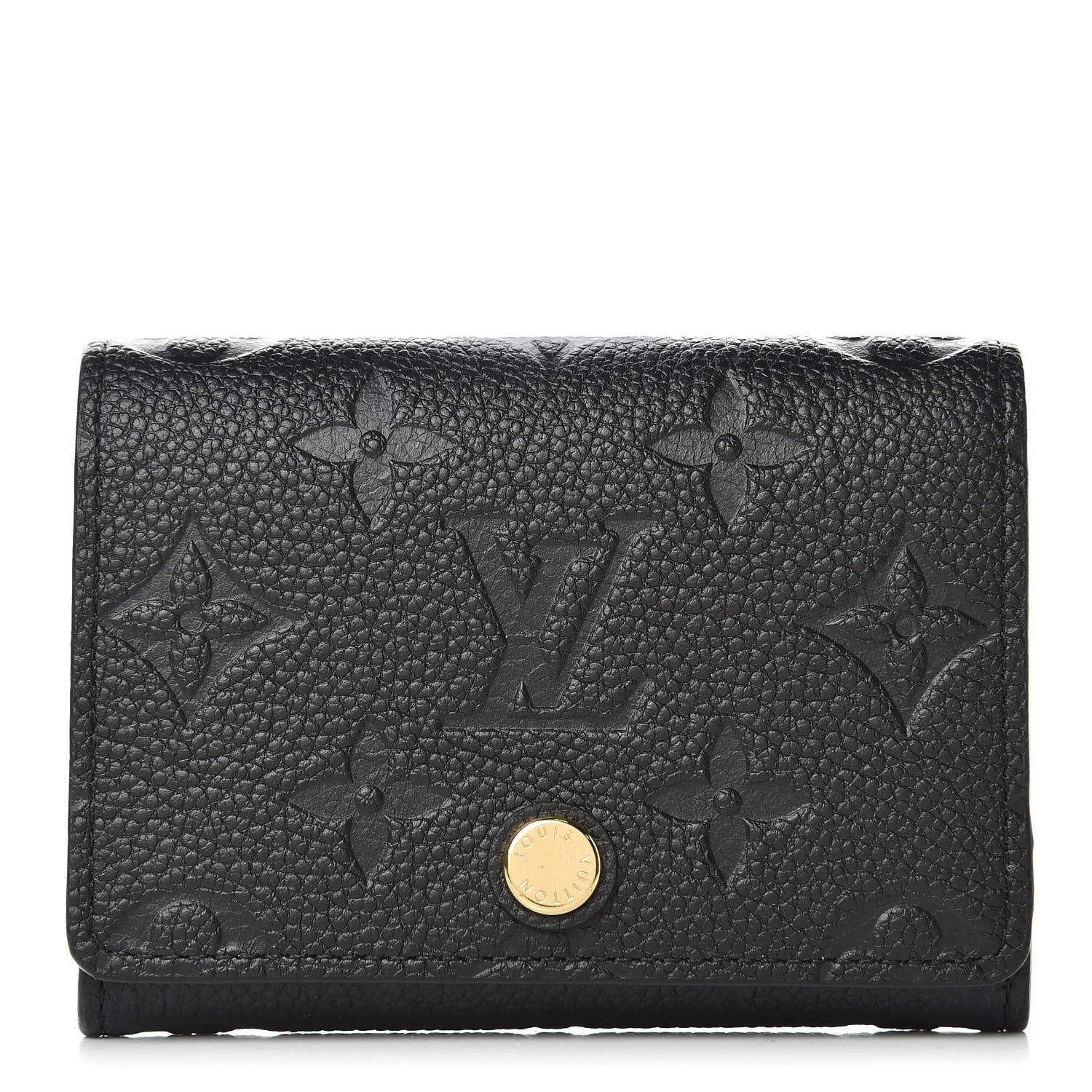 lv business card holder empreinte LOUIS VUITTON Empreinte Business Card Holder Black 396681