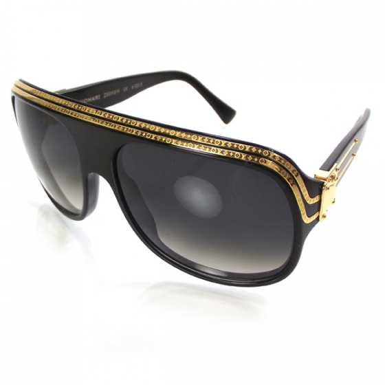 LOUIS VUITTON Black Millionaire Sunglasses 17688