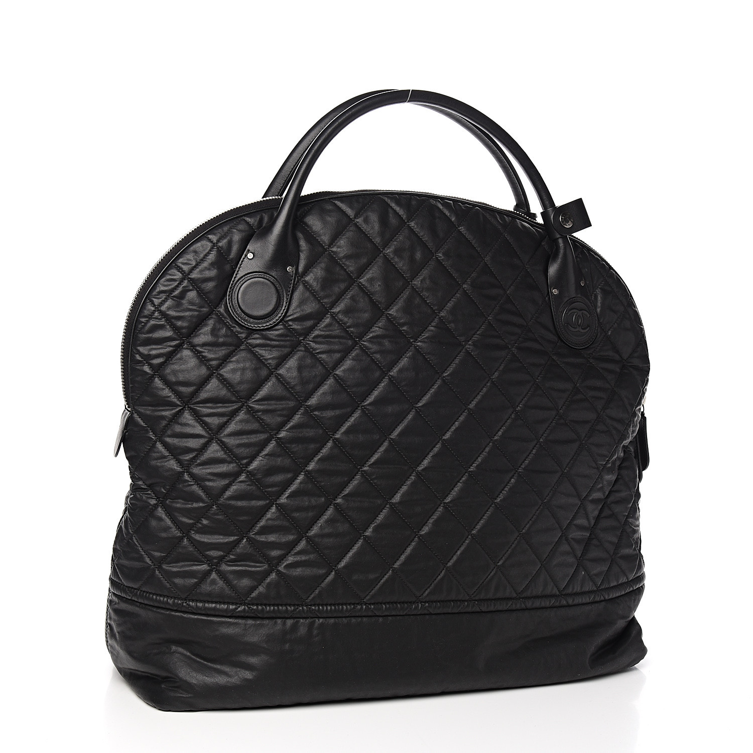 chanel quilted travel bag