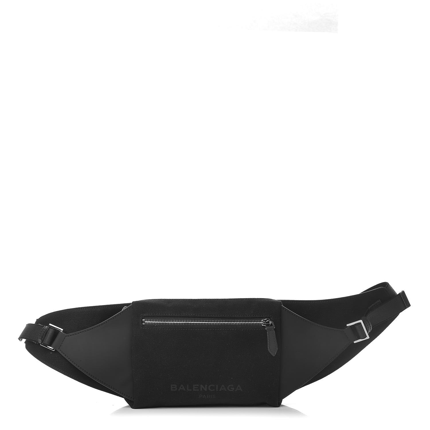 velsignelse Wings Tog BALENCIAGA Cotton Canvas Calfskin Neo Lift Belt Bag Black 454570 |  FASHIONPHILE