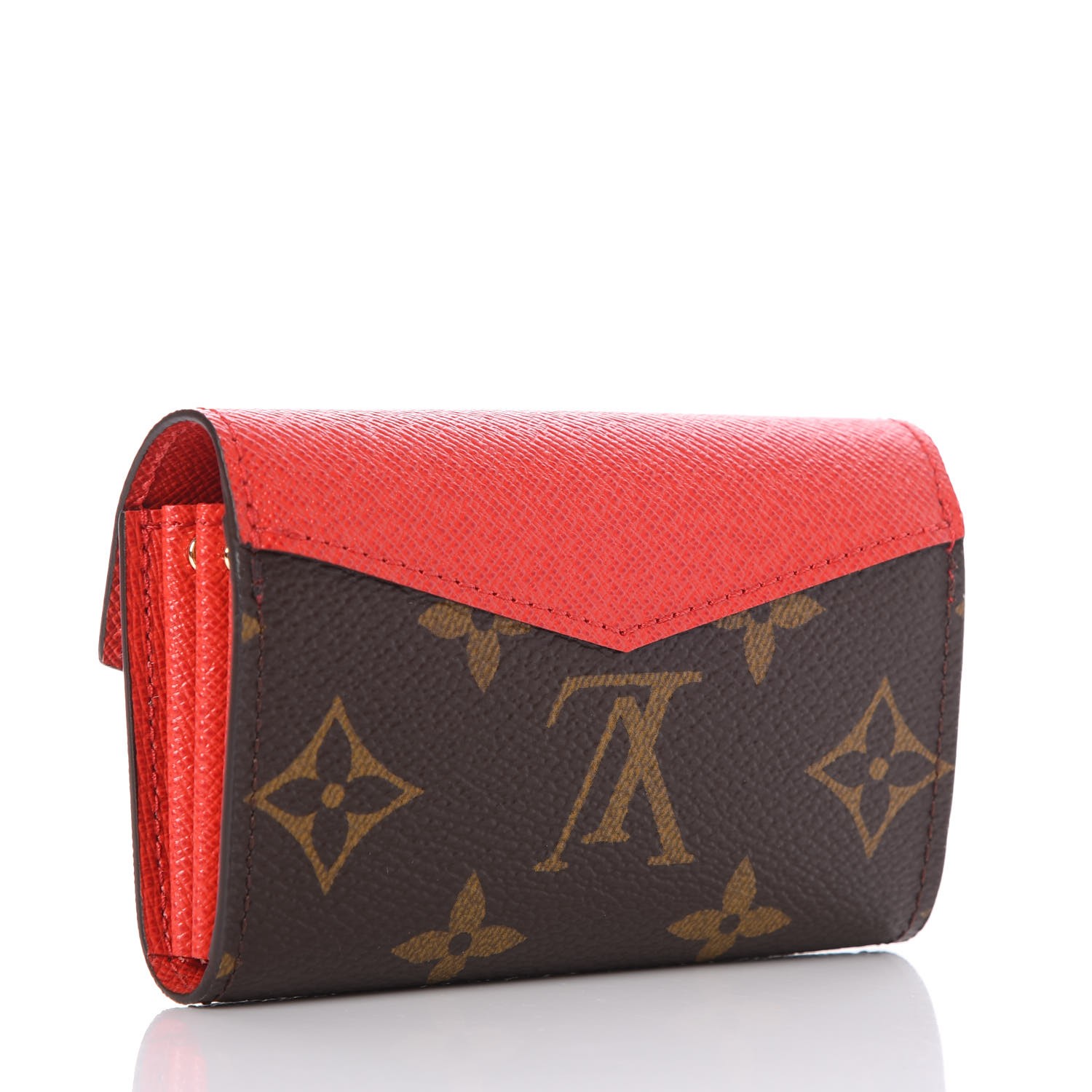 Louis Vuitton Sarah Wallet Monogram Coquelicot Lining in Coated