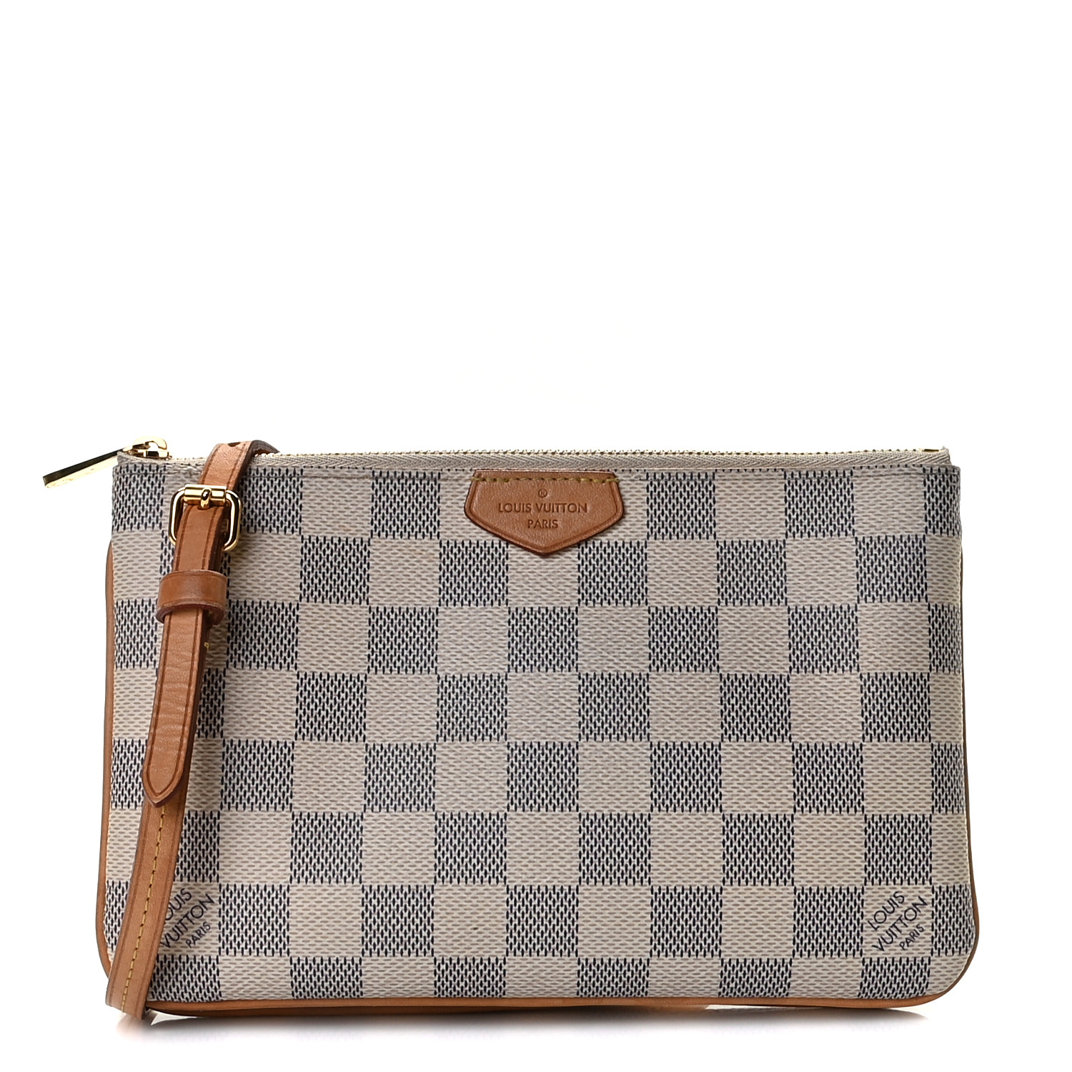 louis vuitton double zip pochette azur