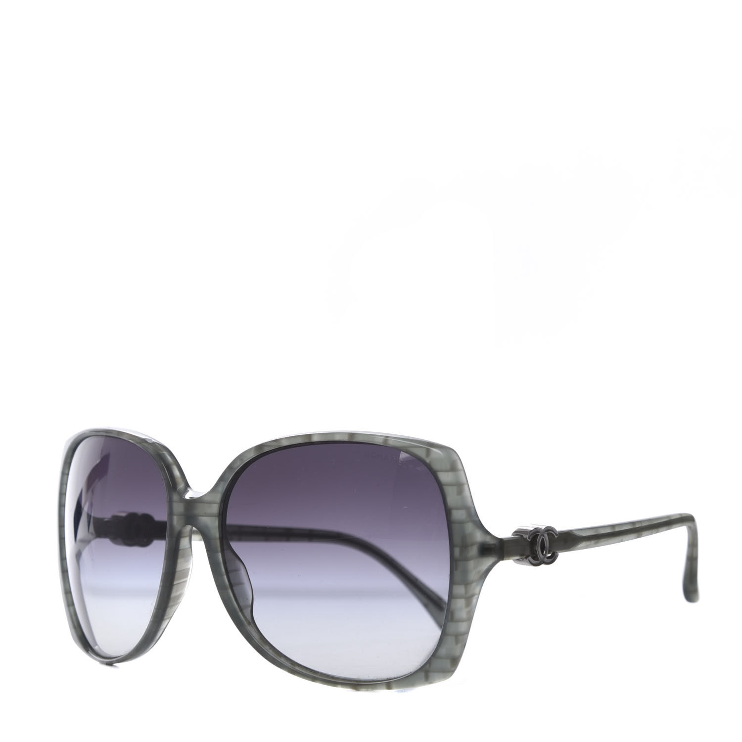 CHANEL CC Sunglasses 5216 Grey 621515 | FASHIONPHILE