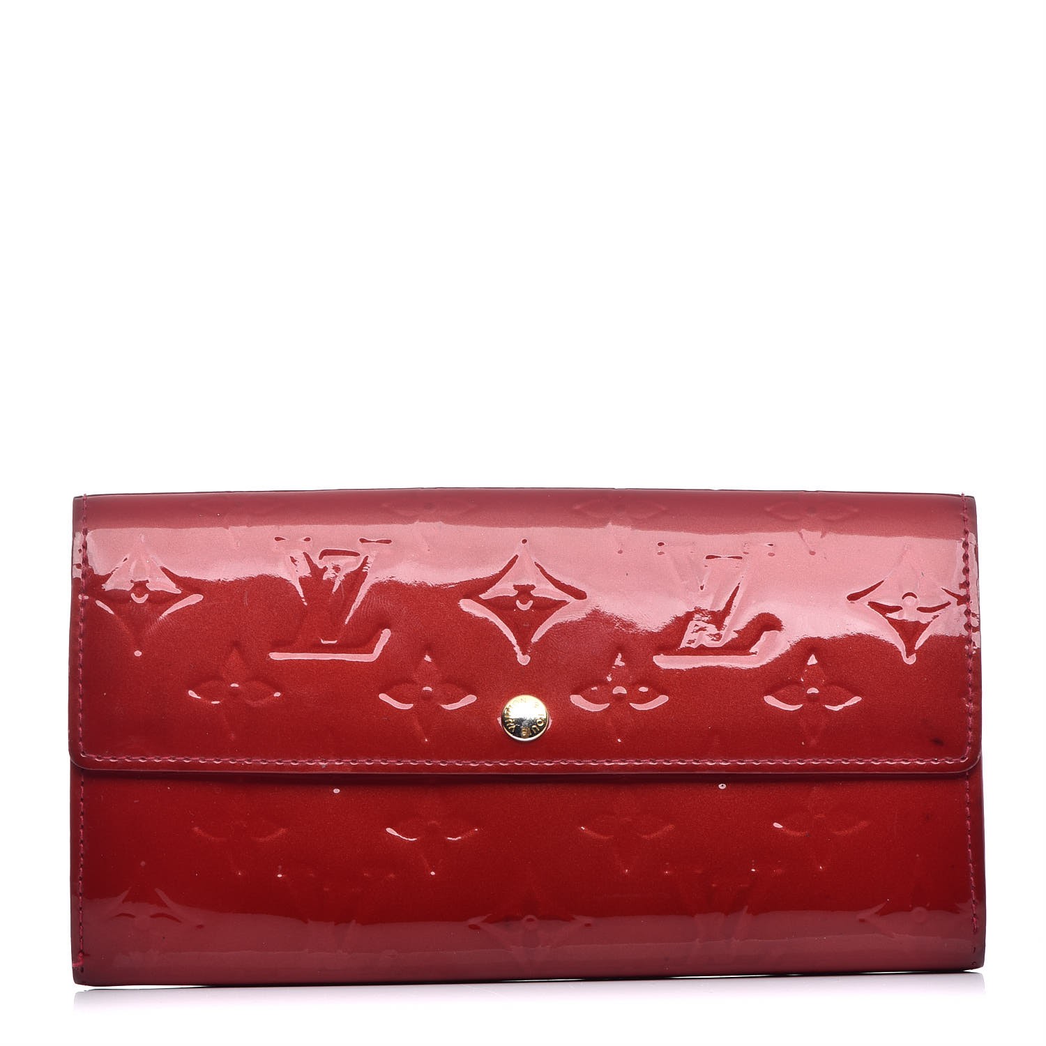 LOUIS VUITTON Vernis Sarah Wallet Pomme D&#39;Amour 349220