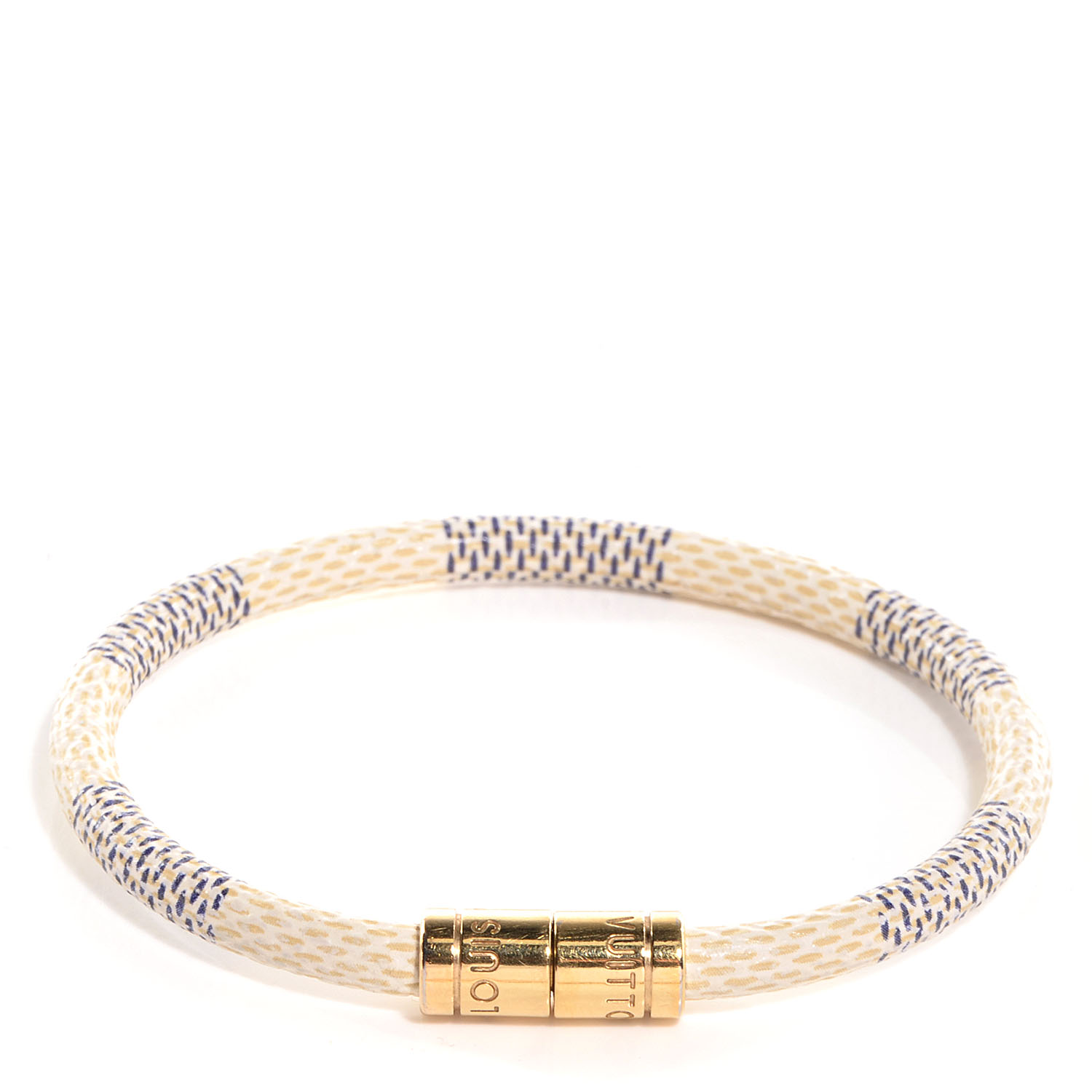 LOUIS VUITTON Damier Azur Keep It Bracelet 19 77472