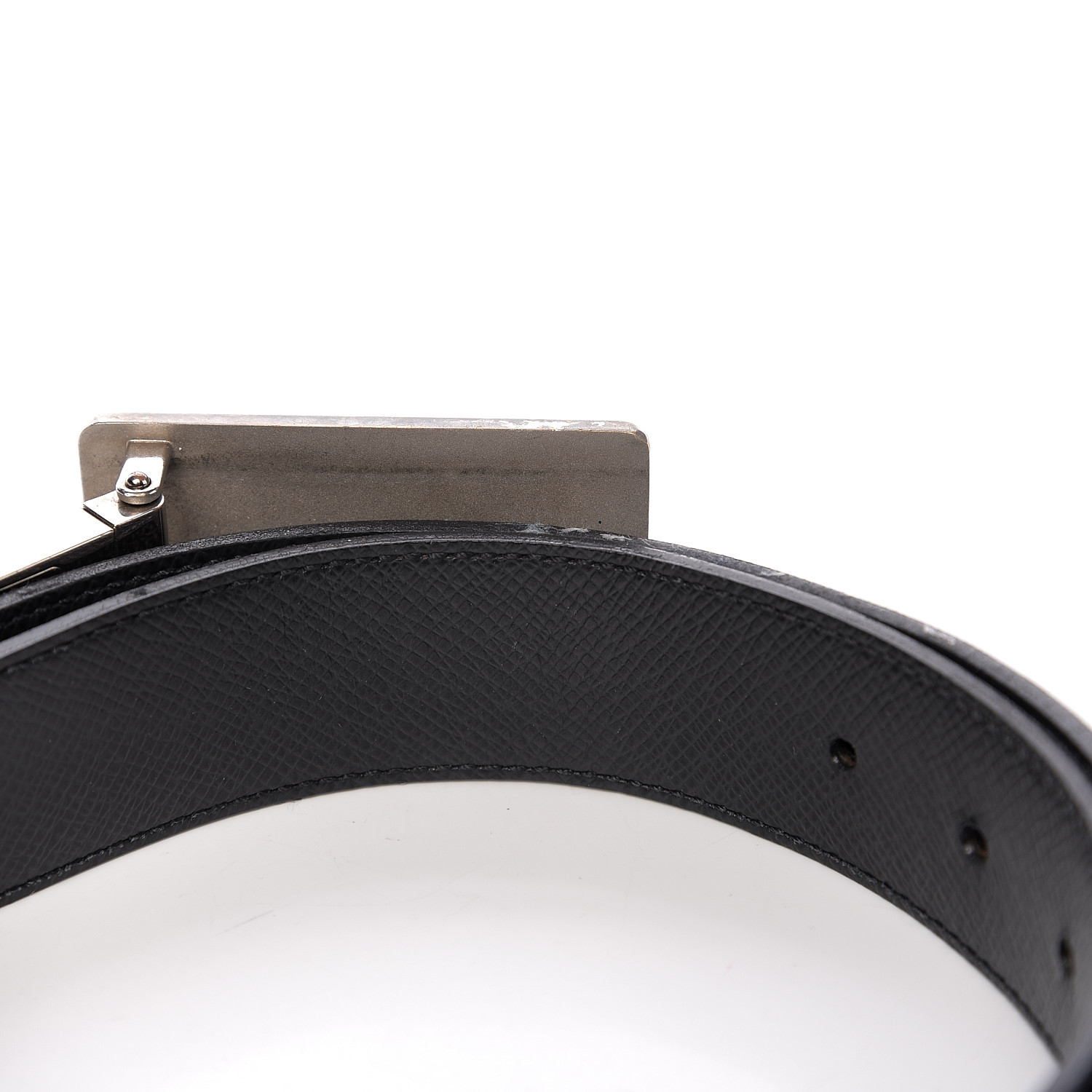 100% Authentic Damier Graphite 35mm Louis Vuitton Inventeur Reversible Belt