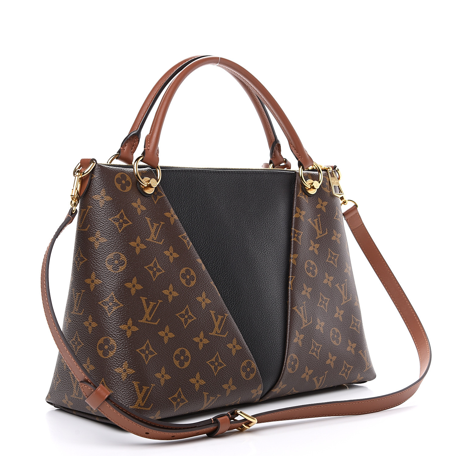 LOUIS VUITTON Monogram V Tote MM Black 573768