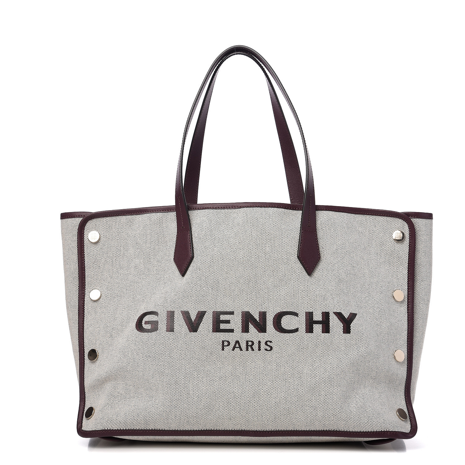 GIVENCHY Canvas Medium Bond Shopper Tote Aubergine 572361