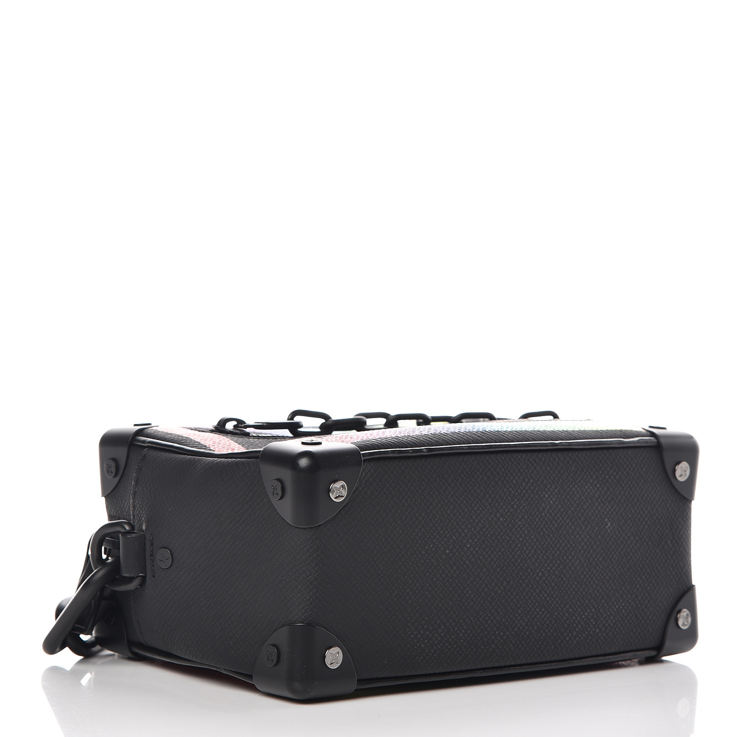 mini soft trunk louis vuitton price range LOUIS VUITTON Taiga Mini Soft Trunk Black Rainbow 410351