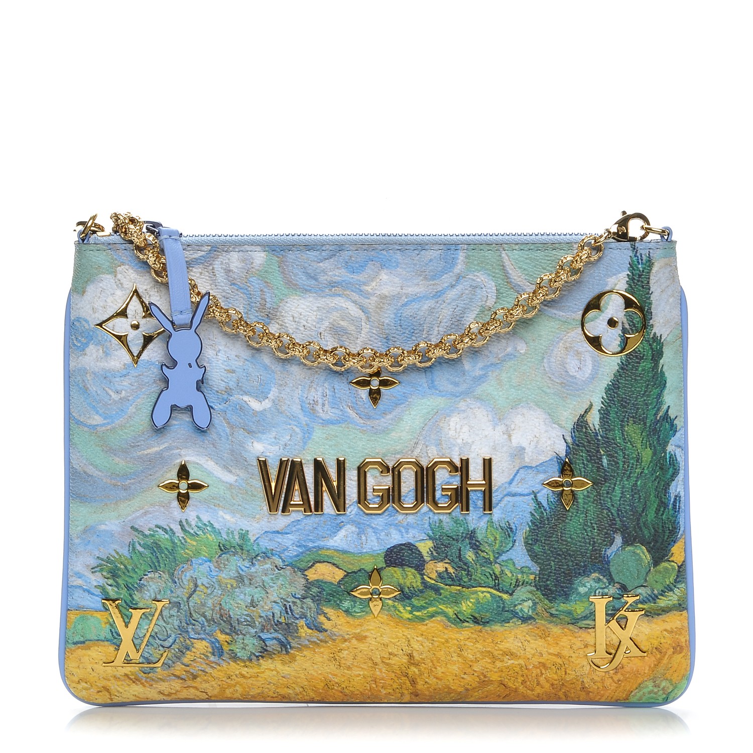 LOUIS VUITTON Masters Jeff Koons Van Gogh Pochette Clutch 197822