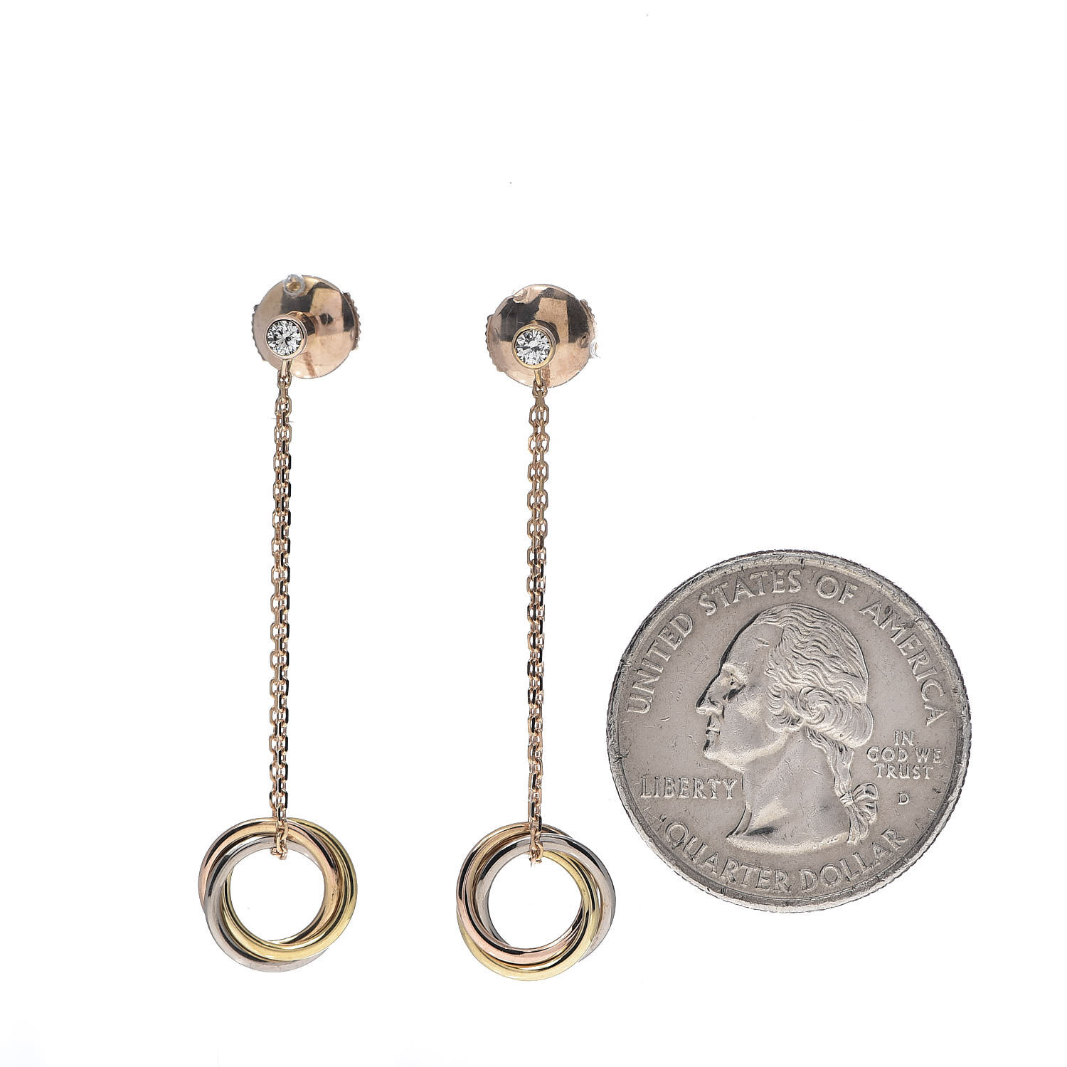 cartier trinity drop earrings