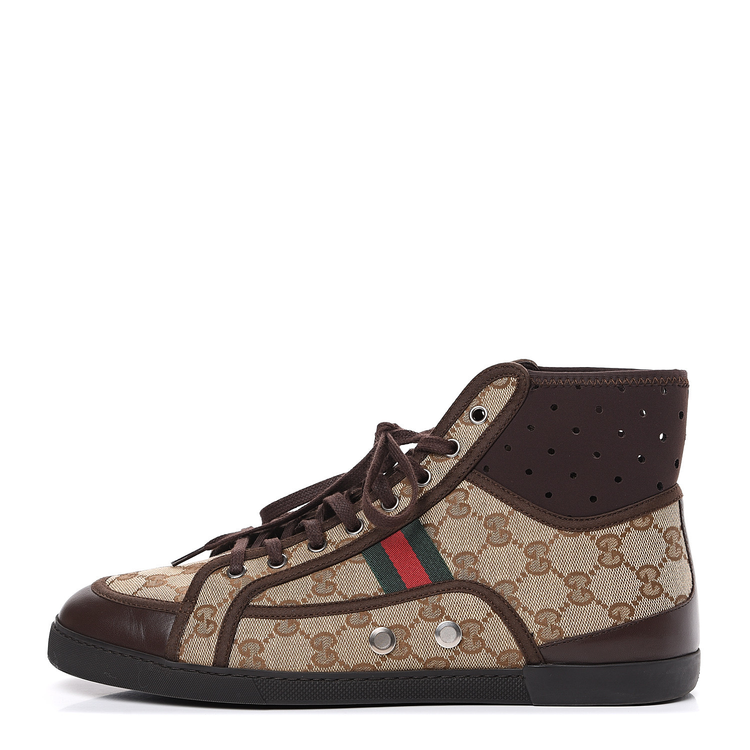 gucci high tops brown