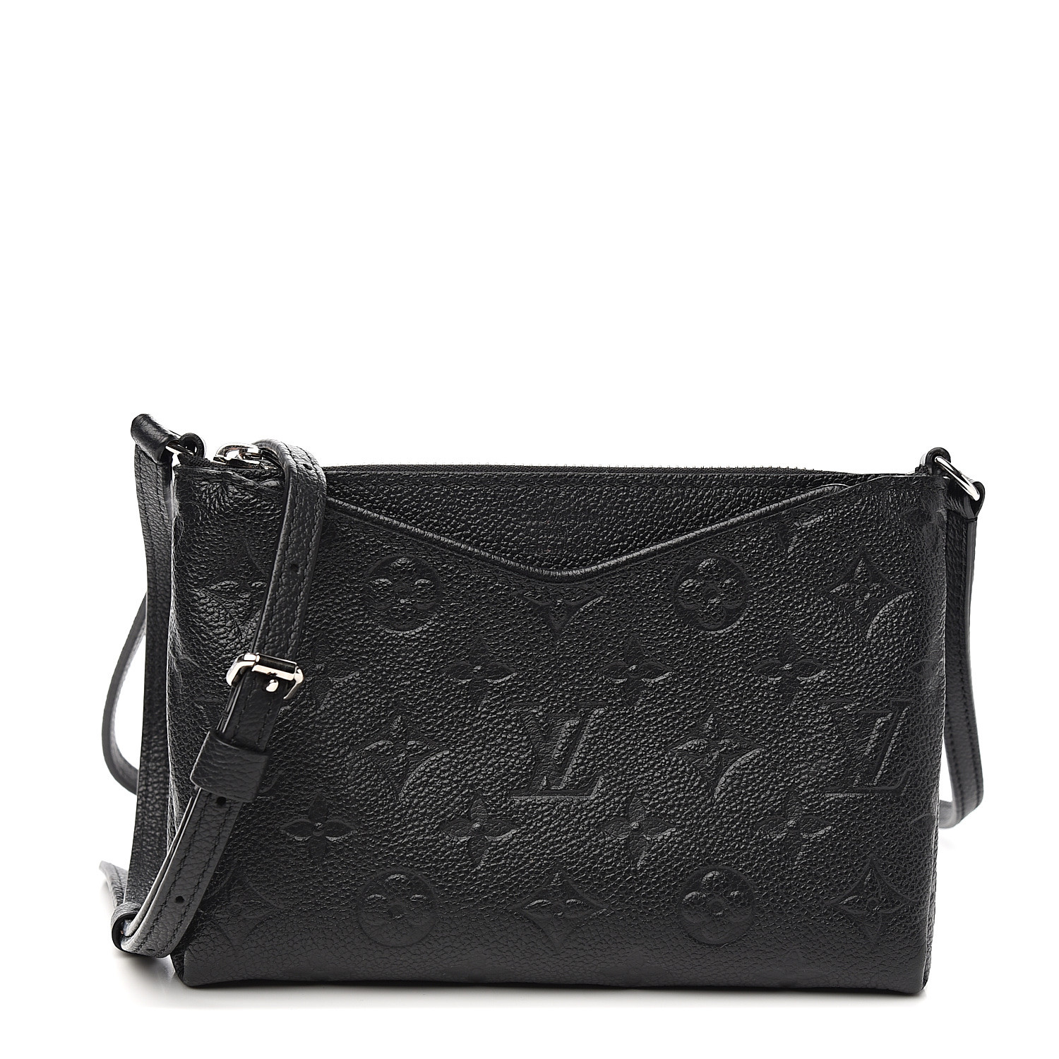 louis vuitton black embossed crossbody