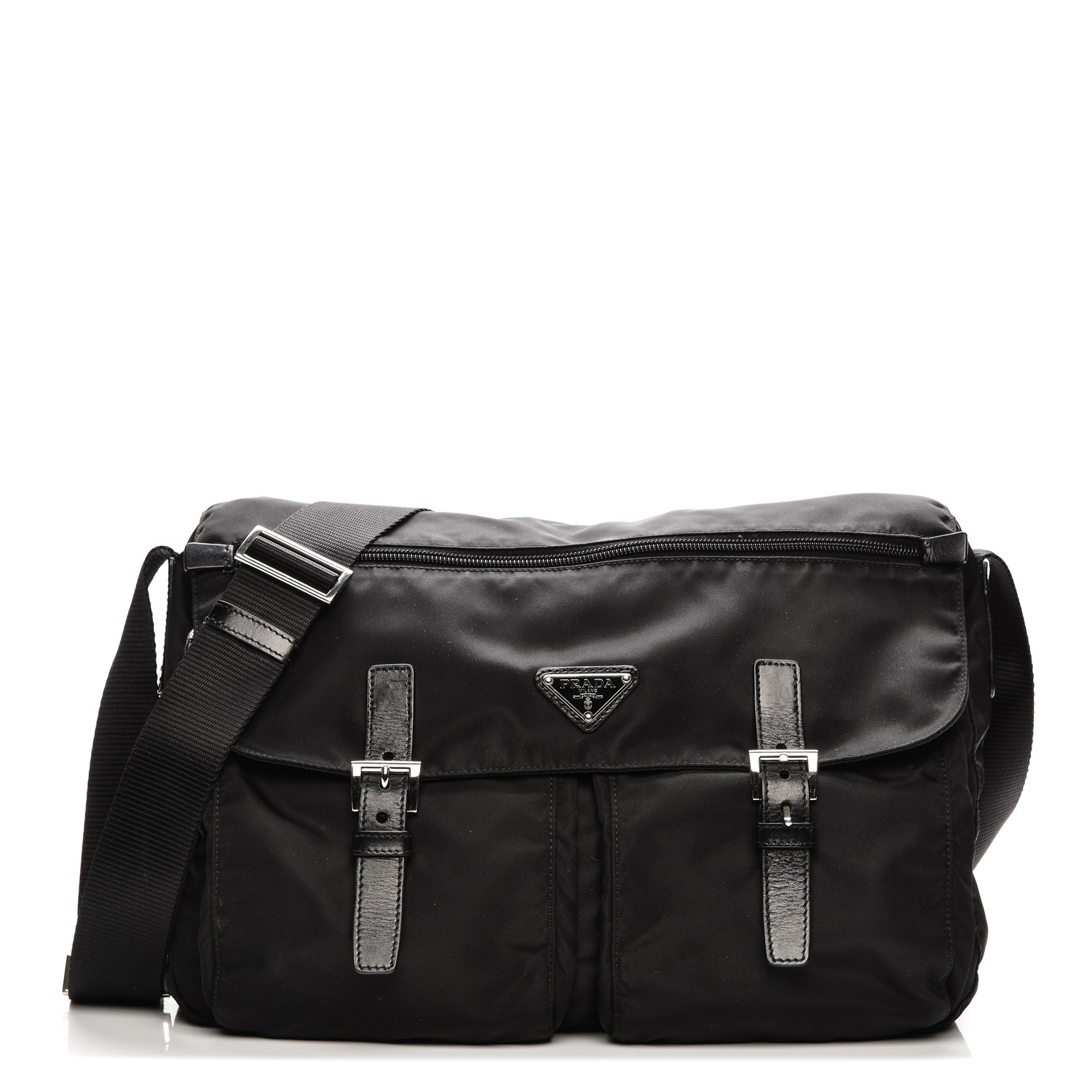 PRADA Nylon Vela Messenger Bag Nero Black 202261