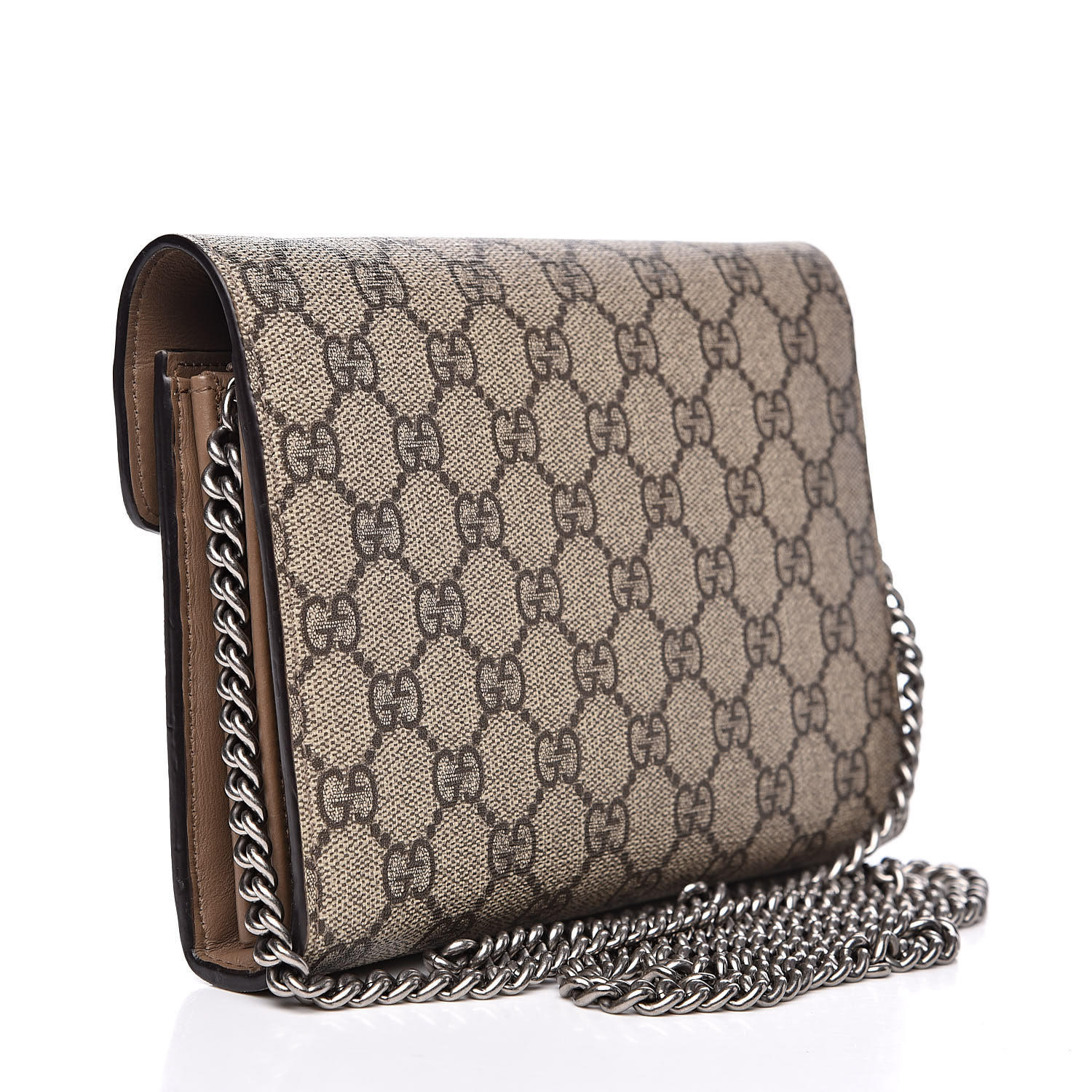 GUCCI GG Supreme Monogram Dionysus Chain Wallet 523766