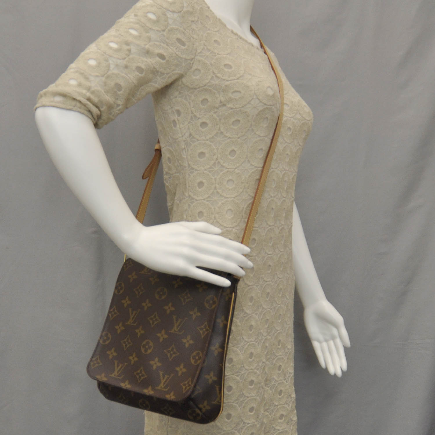 LOUIS VUITTON Monogram Musette Salsa Long Strap 34026