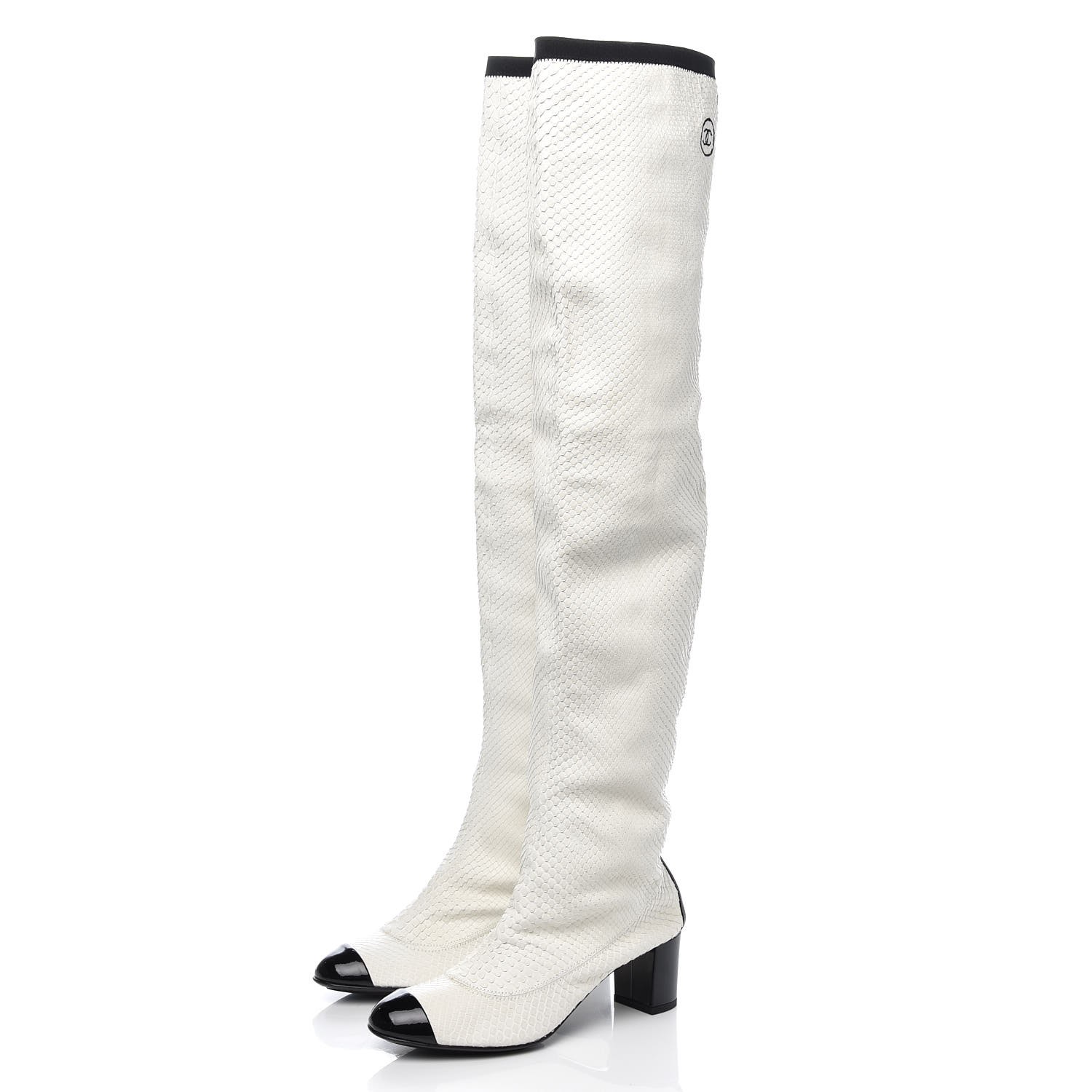 chanel over the knee boots 2017