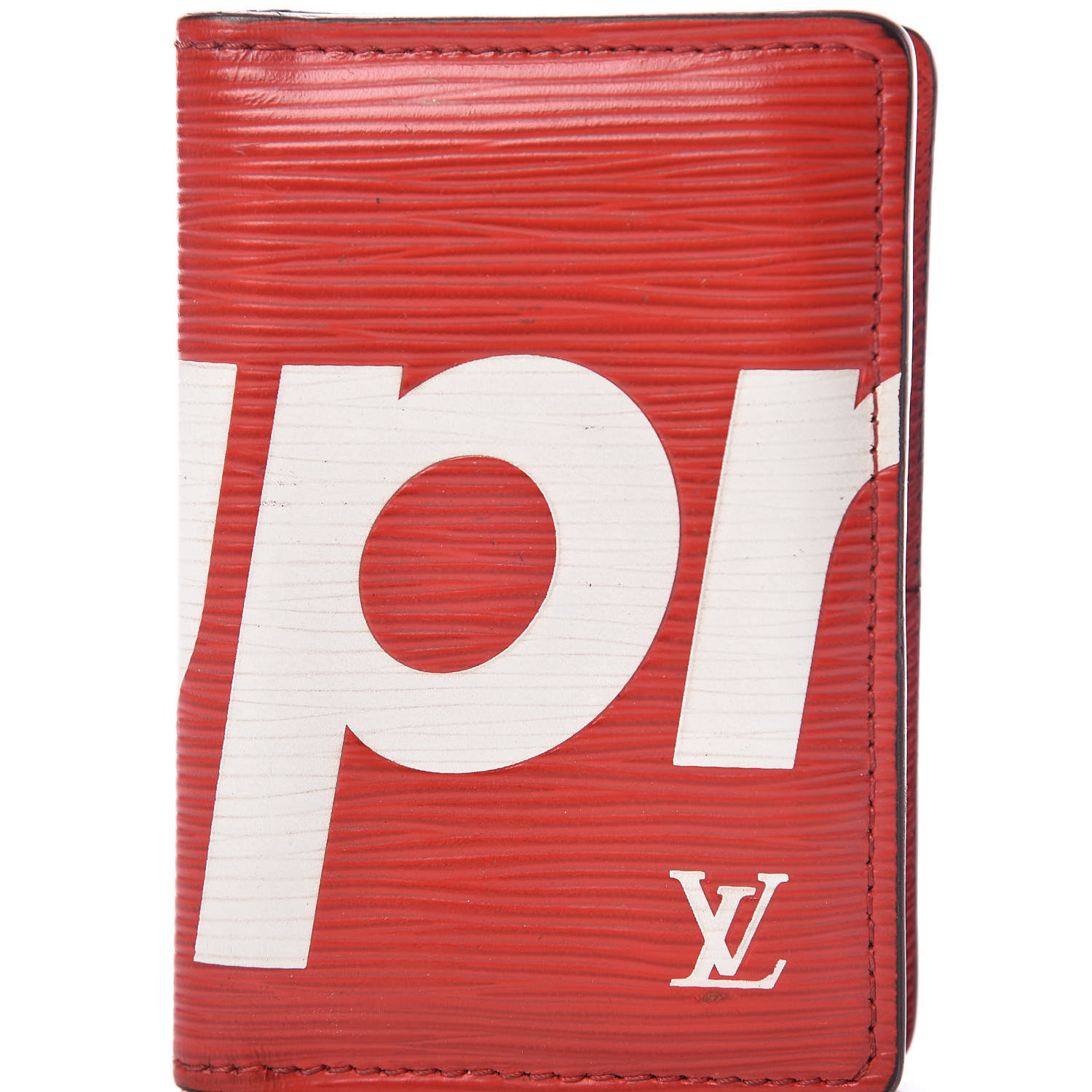 LOUIS VUITTON X Supreme Epi Pocket Organizer Red 407288