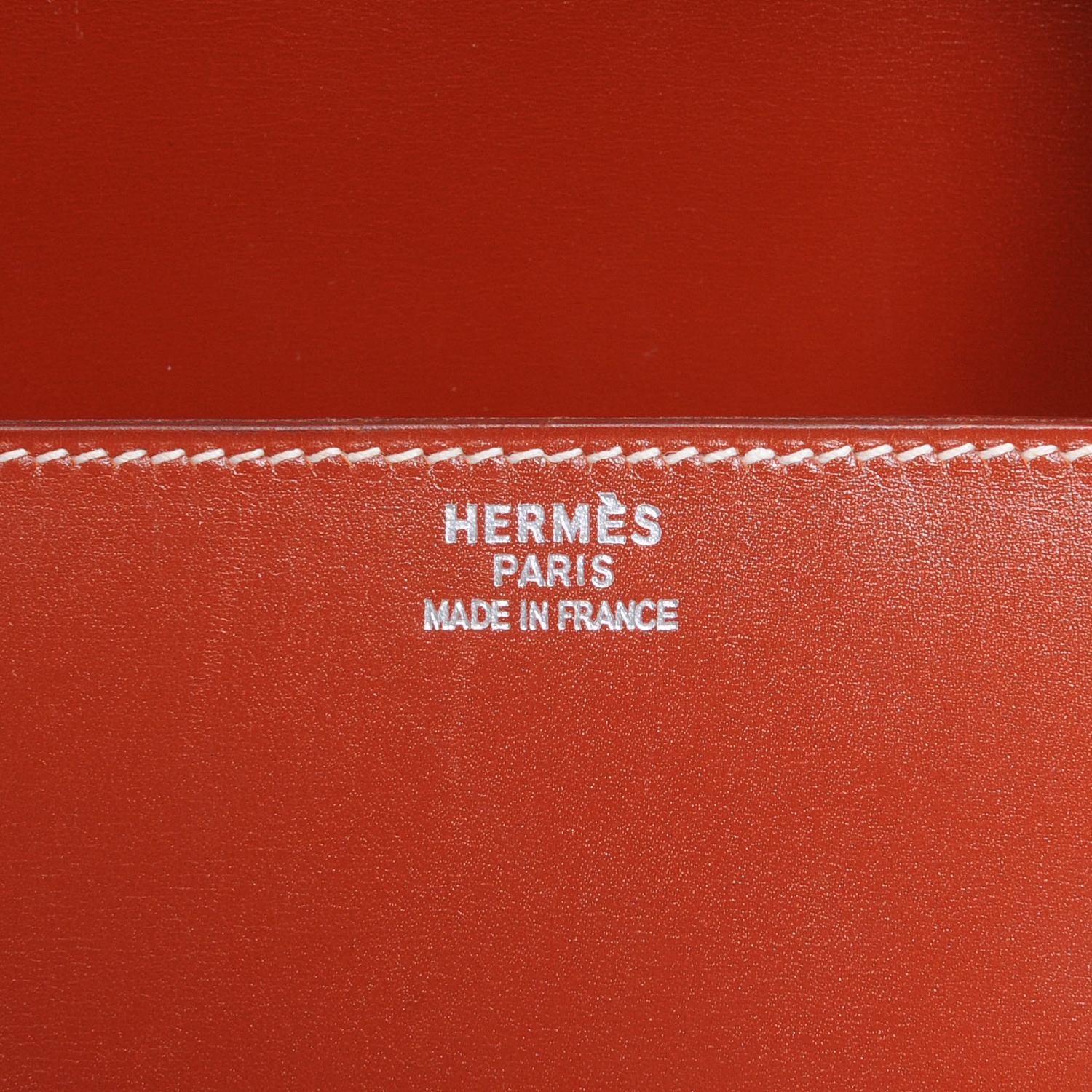 HERMES Box Leather Drag 36 Brique 48471
