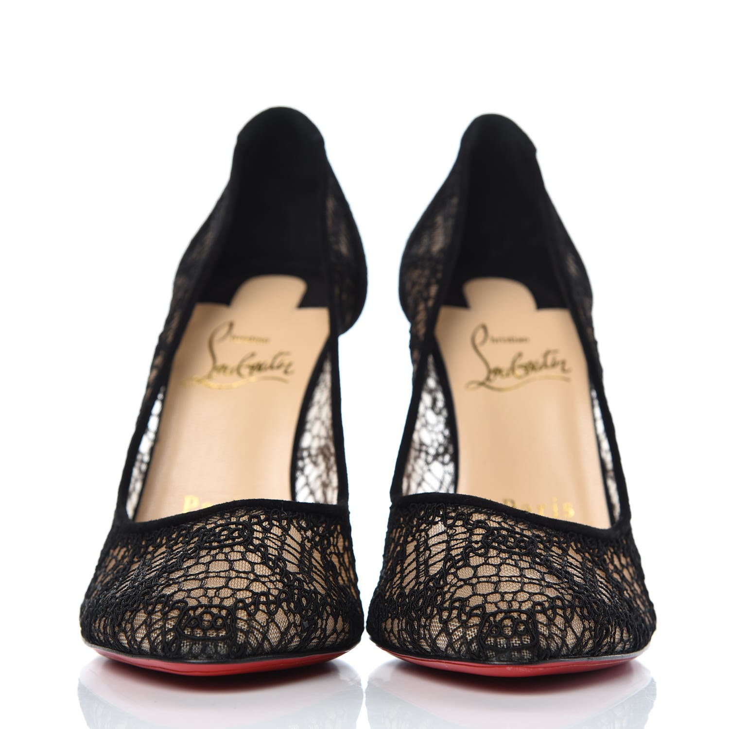 louboutin black lace
