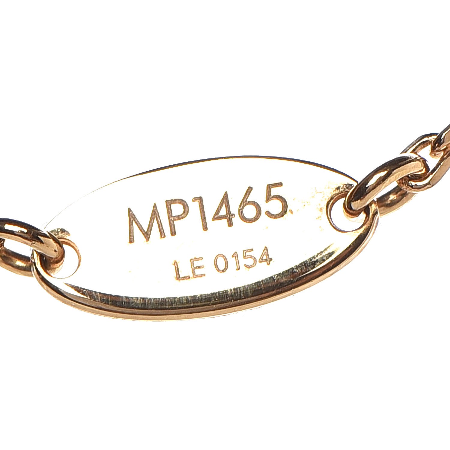 LOUIS VUITTON Large Essential V Necklace Gold 320107