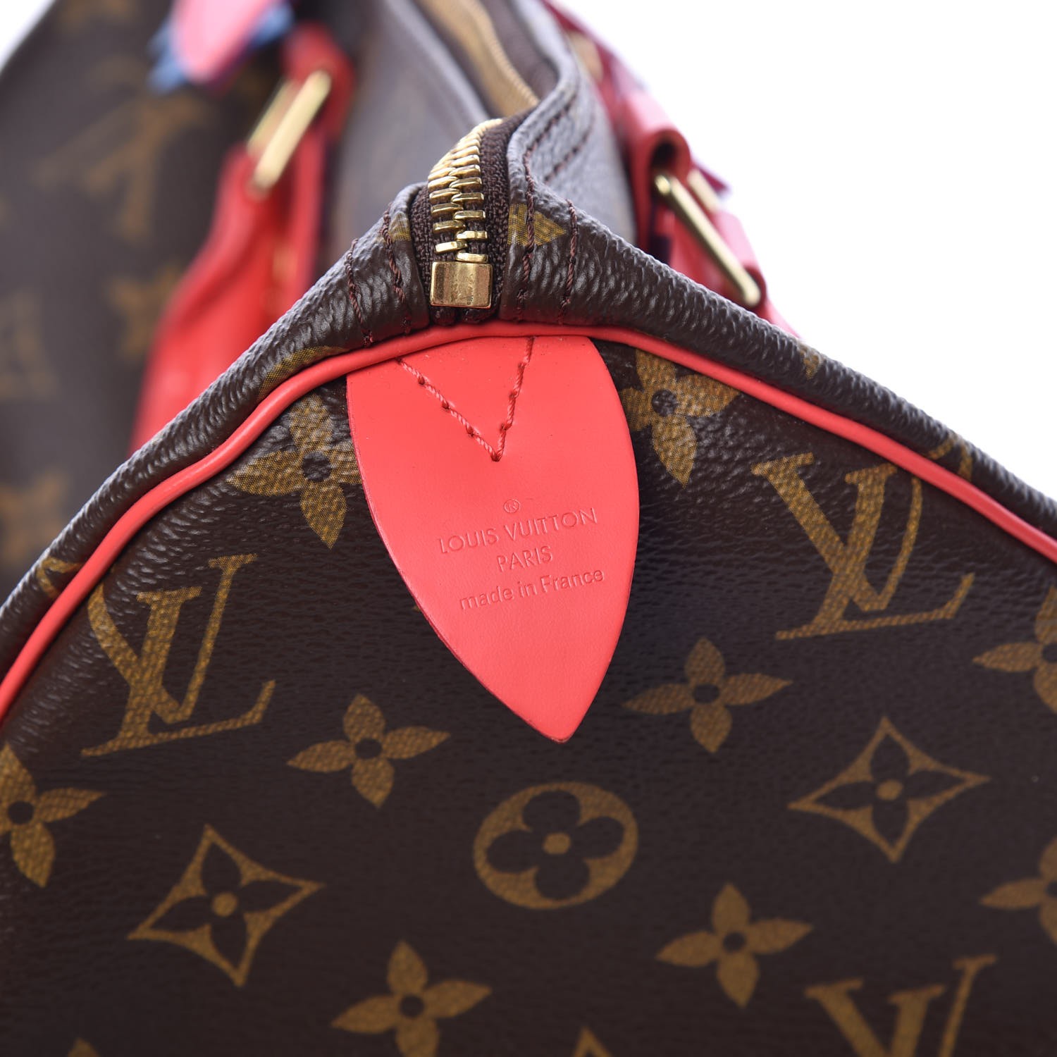 LOUIS VUITTON Monogram Totem Speedy 30 Flamingo 307386