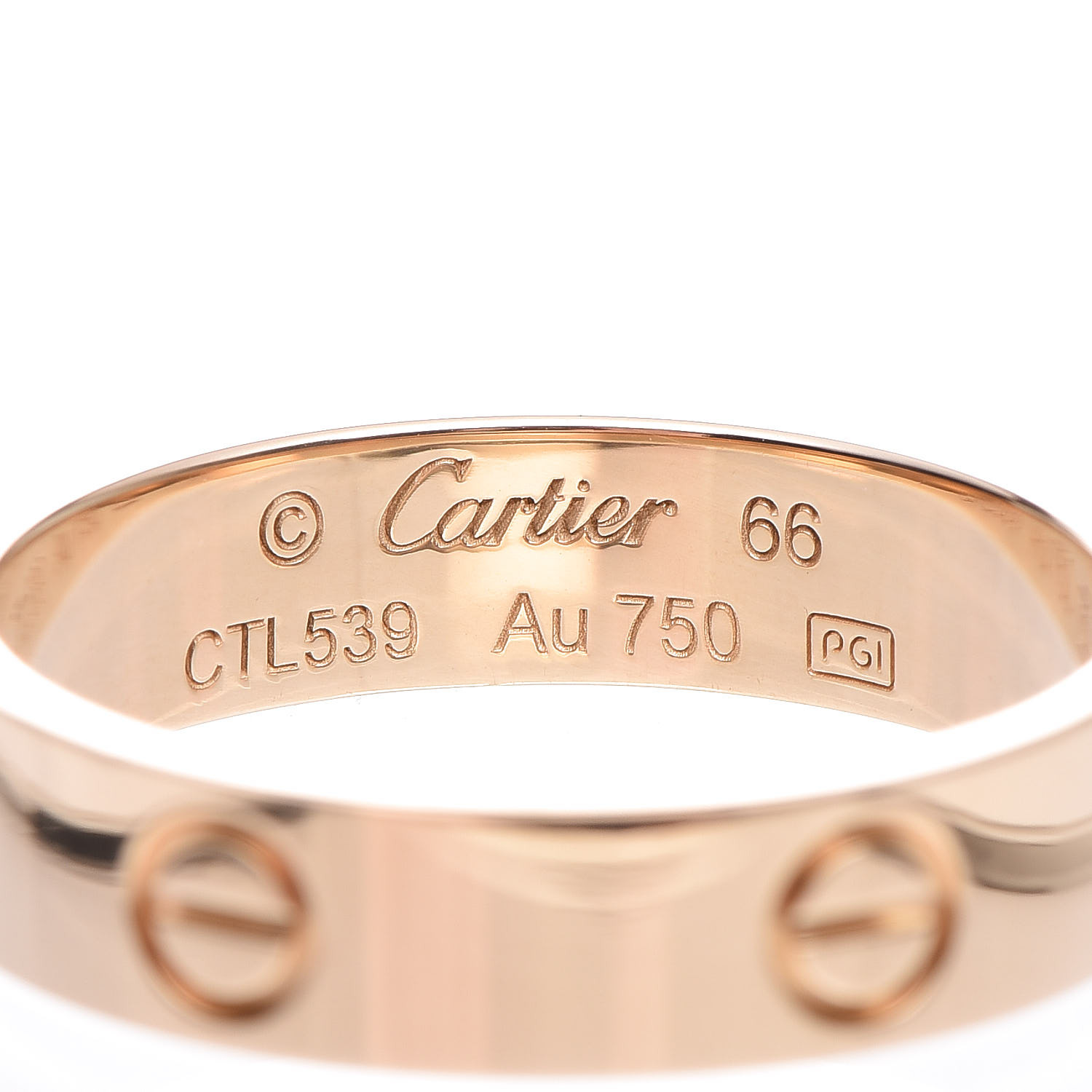 CARTIER 18K Yellow Gold 5.5mm Love Ring 66 11.5 365972