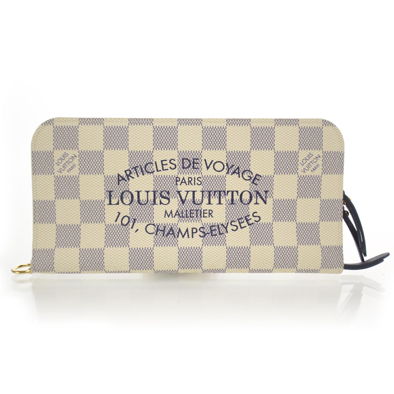 LOUIS VUITTON Damier Azur Articles de Voyage Insolite Wallet 35604