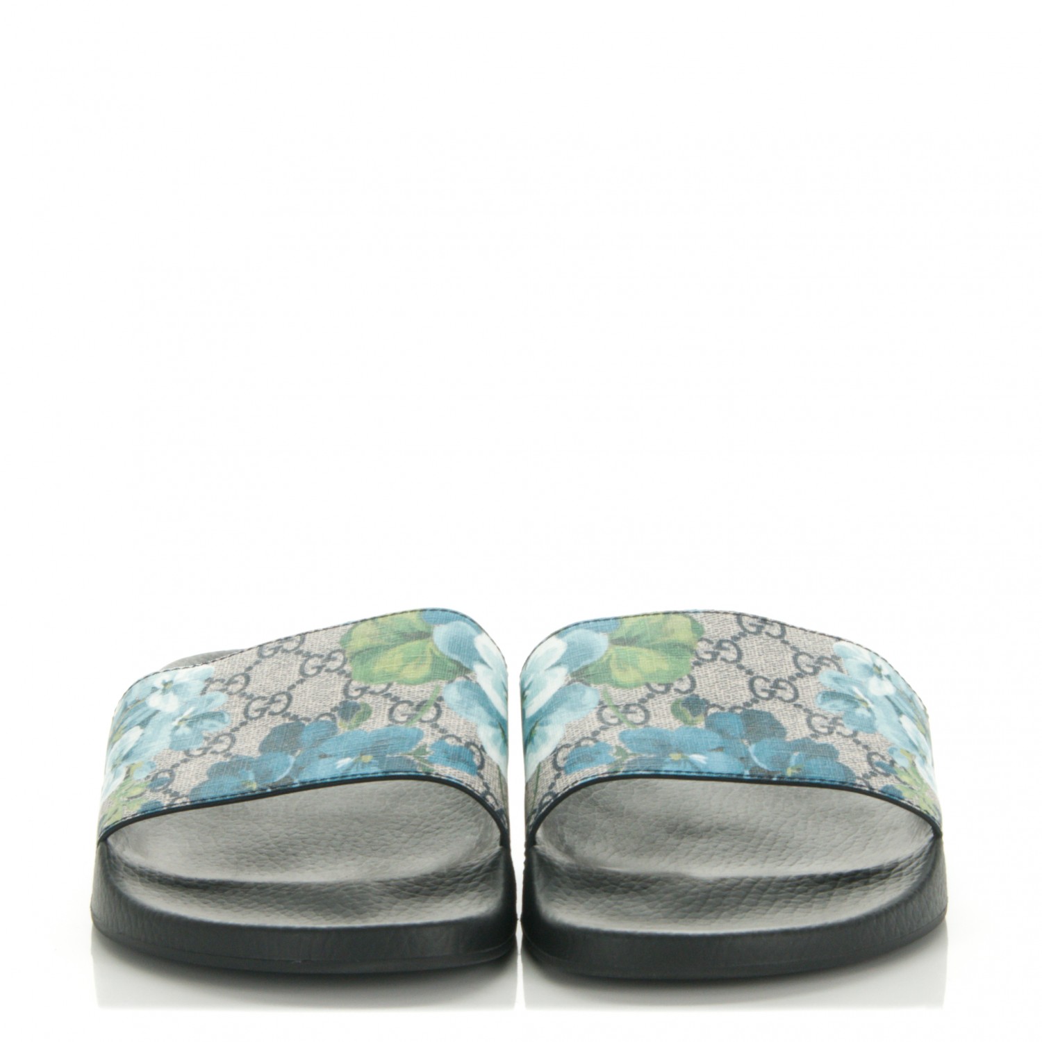 gg blooms supreme slide sandal blue