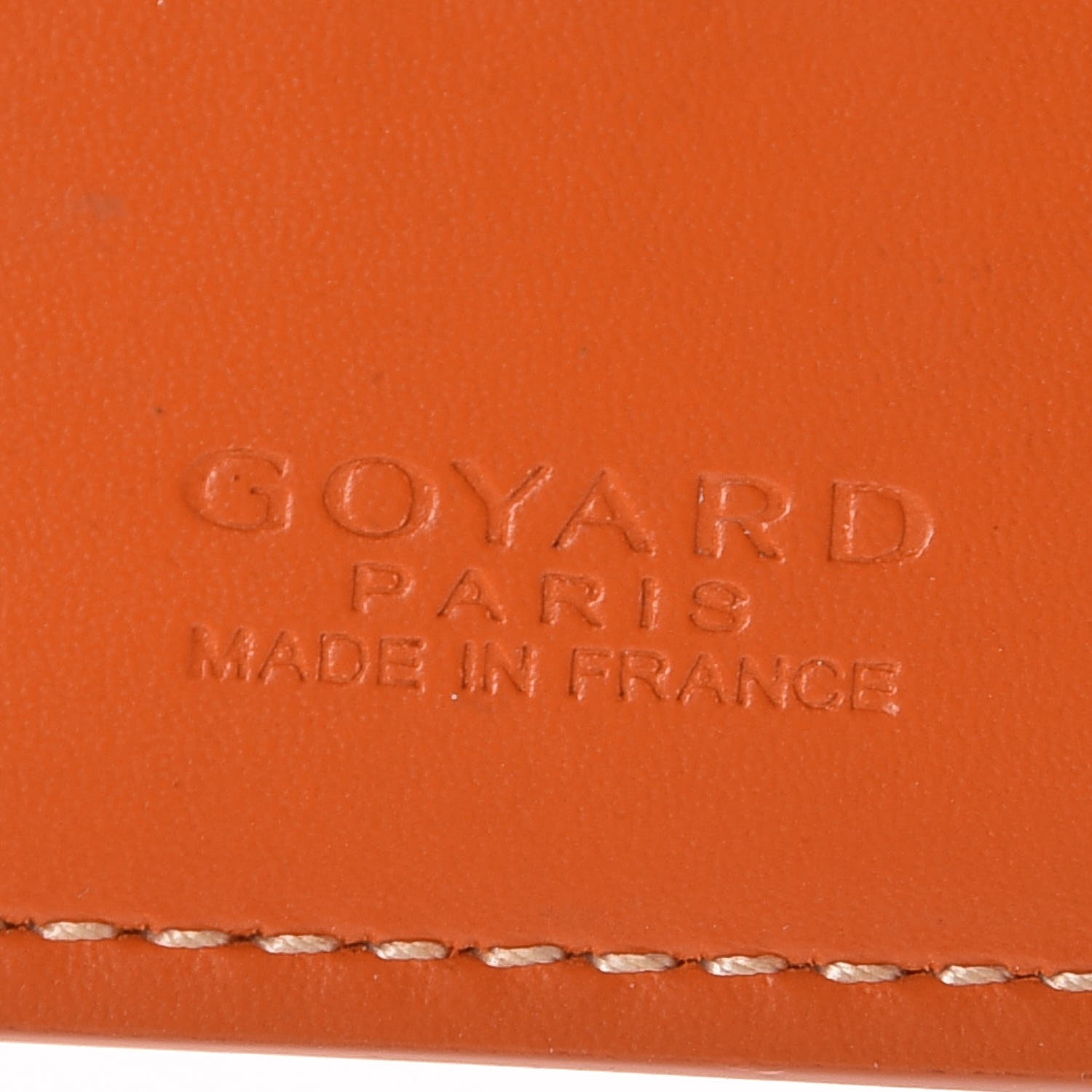 goyard wallet orange