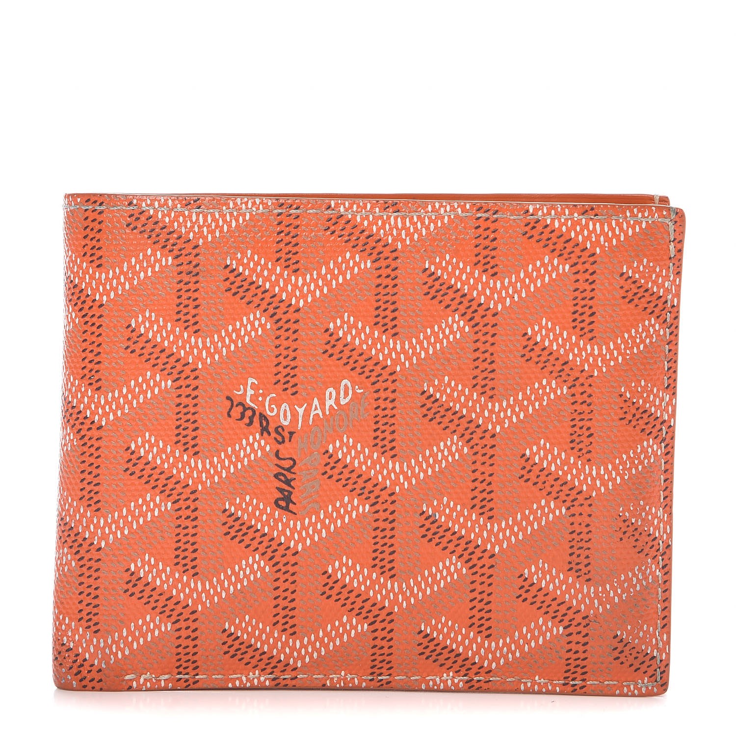 orange goyard wallet