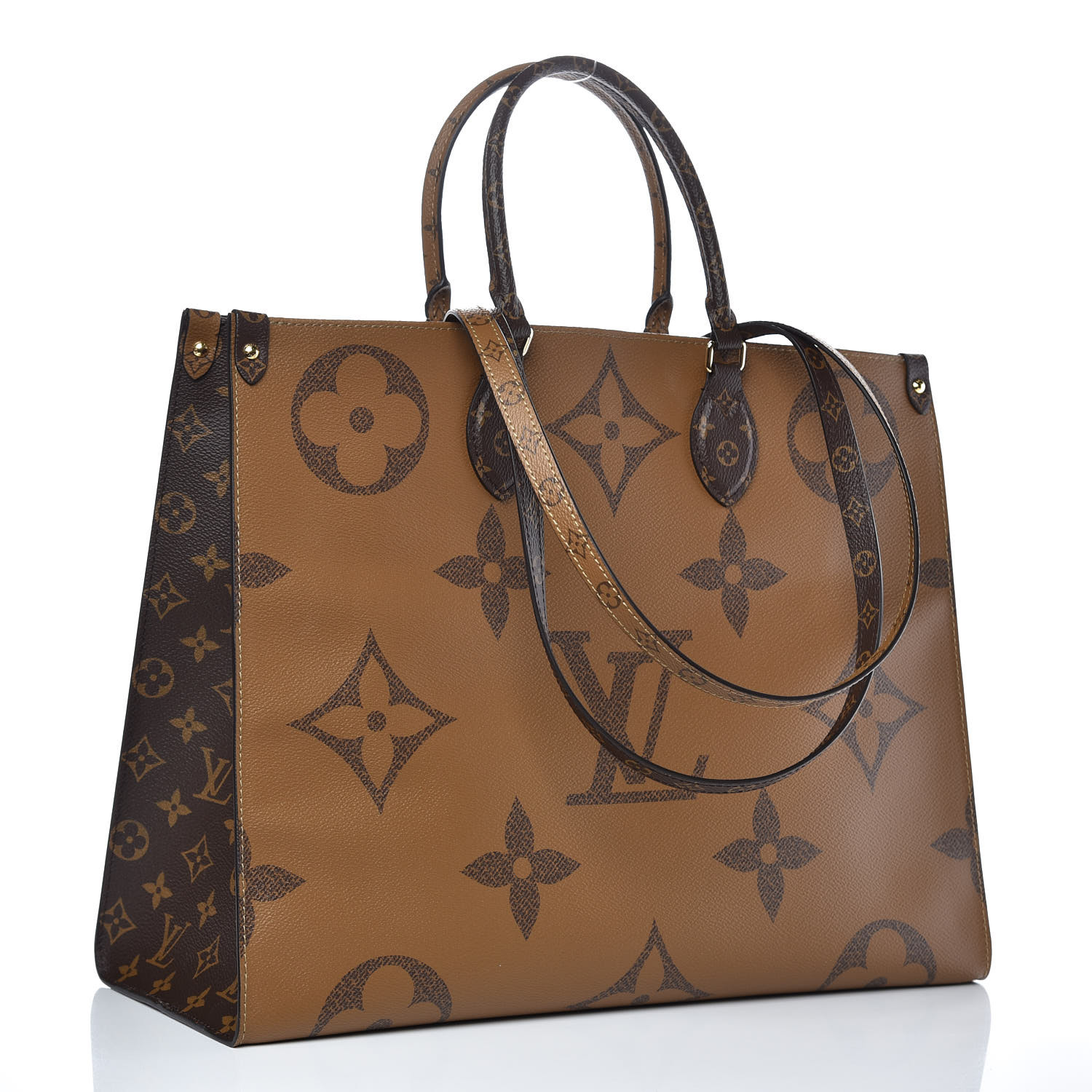 Louis Vuitton OnTheGo Tote Bag Reverse Monogram Review + What Fits