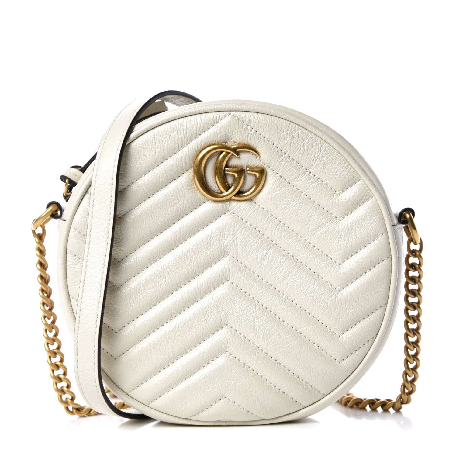 white round gucci purse