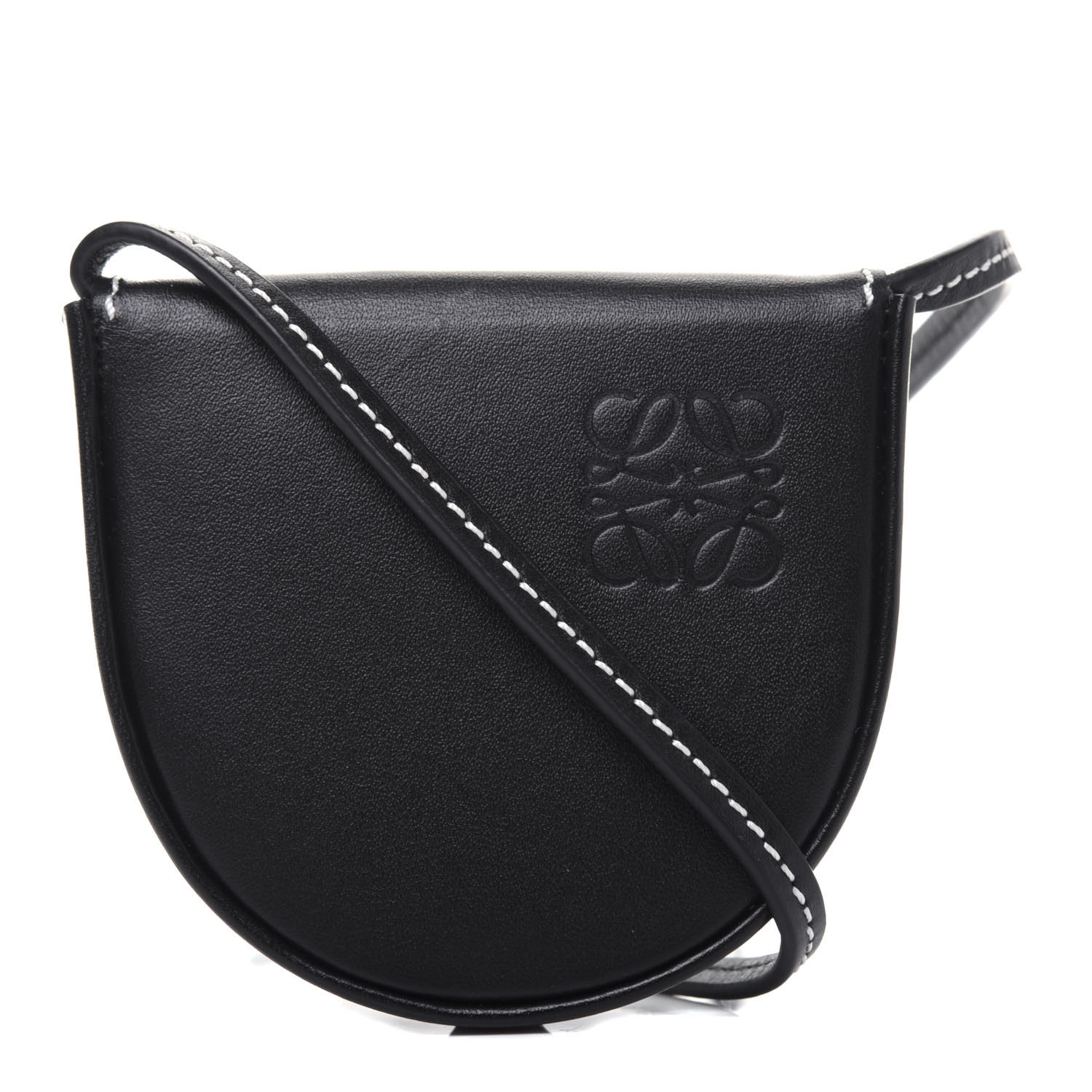 small heel pouch in soft calfskin