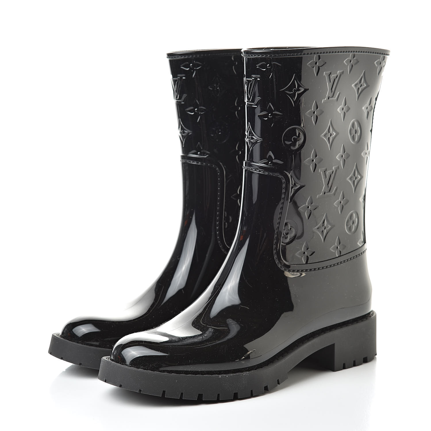 Mink ankle boots Louis Vuitton Black size 10 US in Mink - 26169234