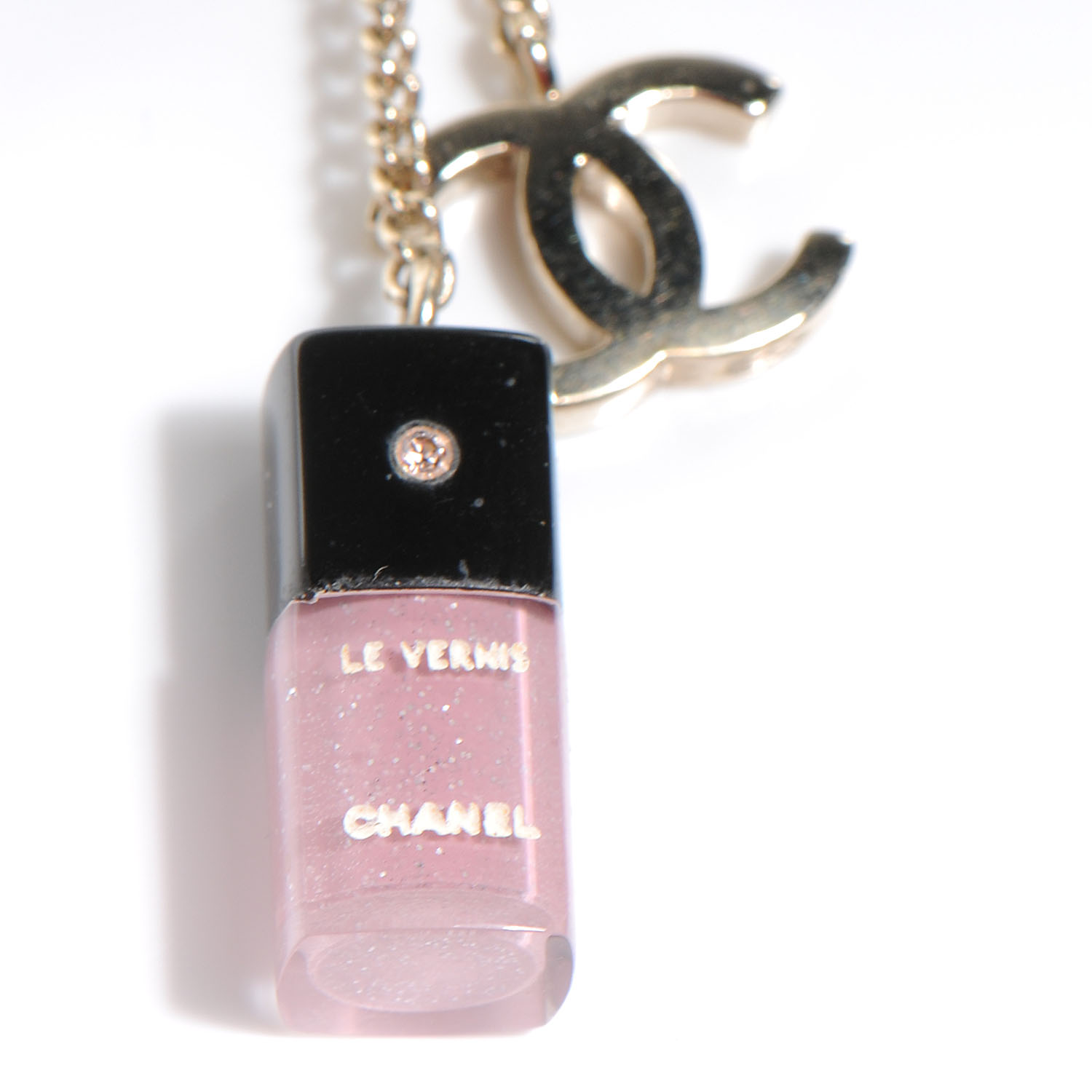 CHANEL CC Nail Polish Charm Earrings 54768 | FASHIONPHILE