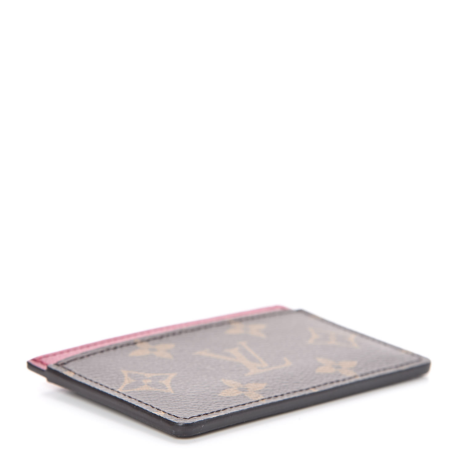 LOUIS VUITTON Monogram Card Holder Fuchsia 442023