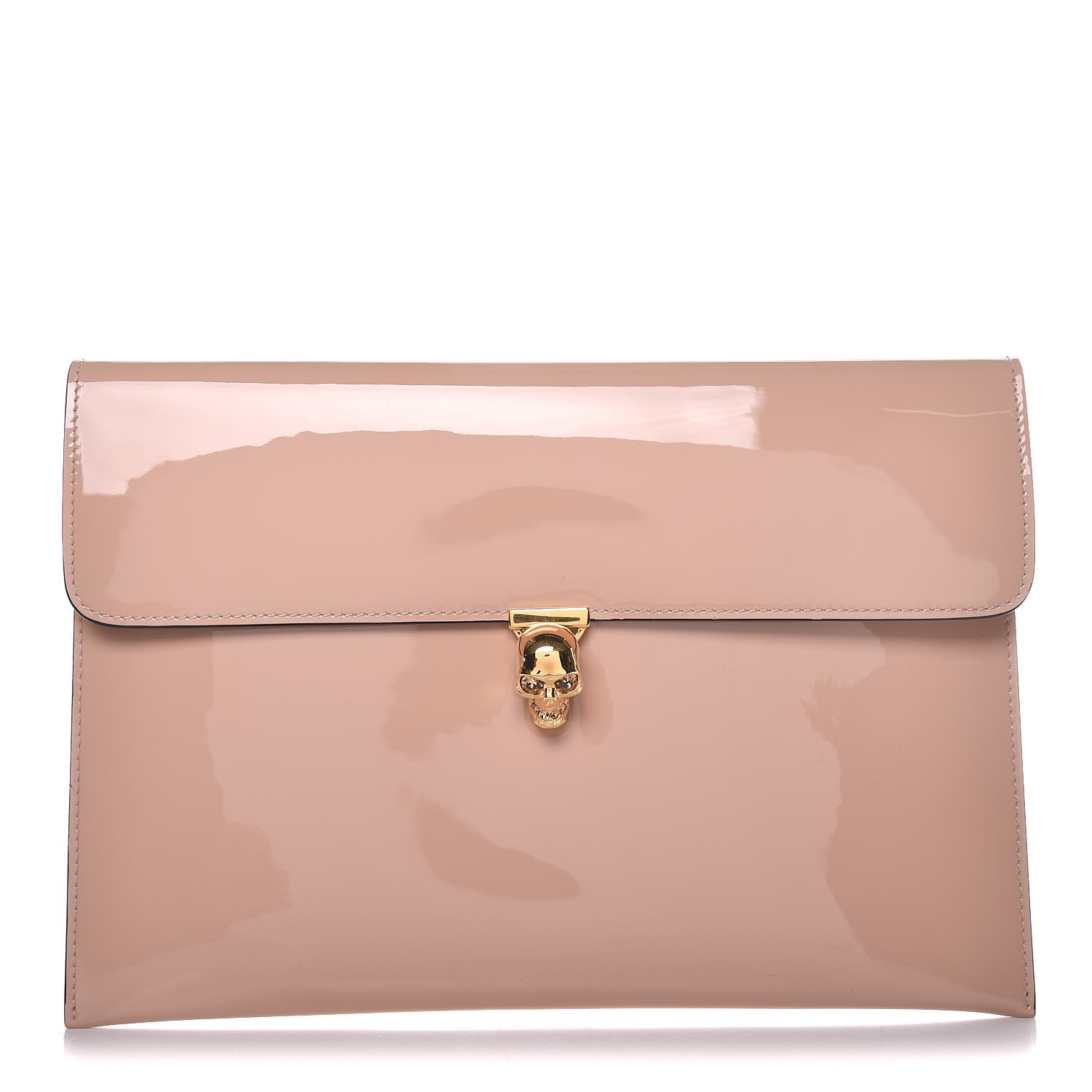 alexander mcqueen skull envelope clutch