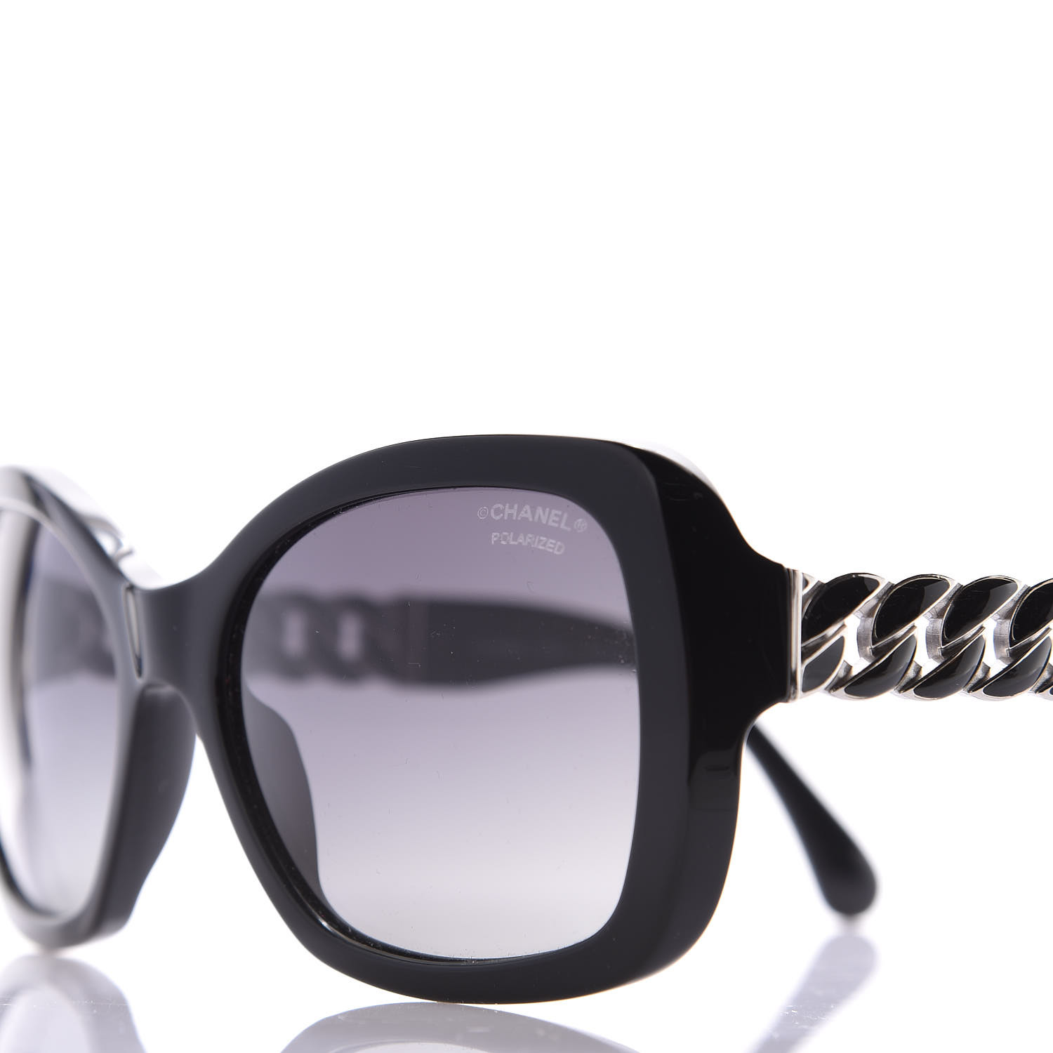 chanel square sunglasses with chain