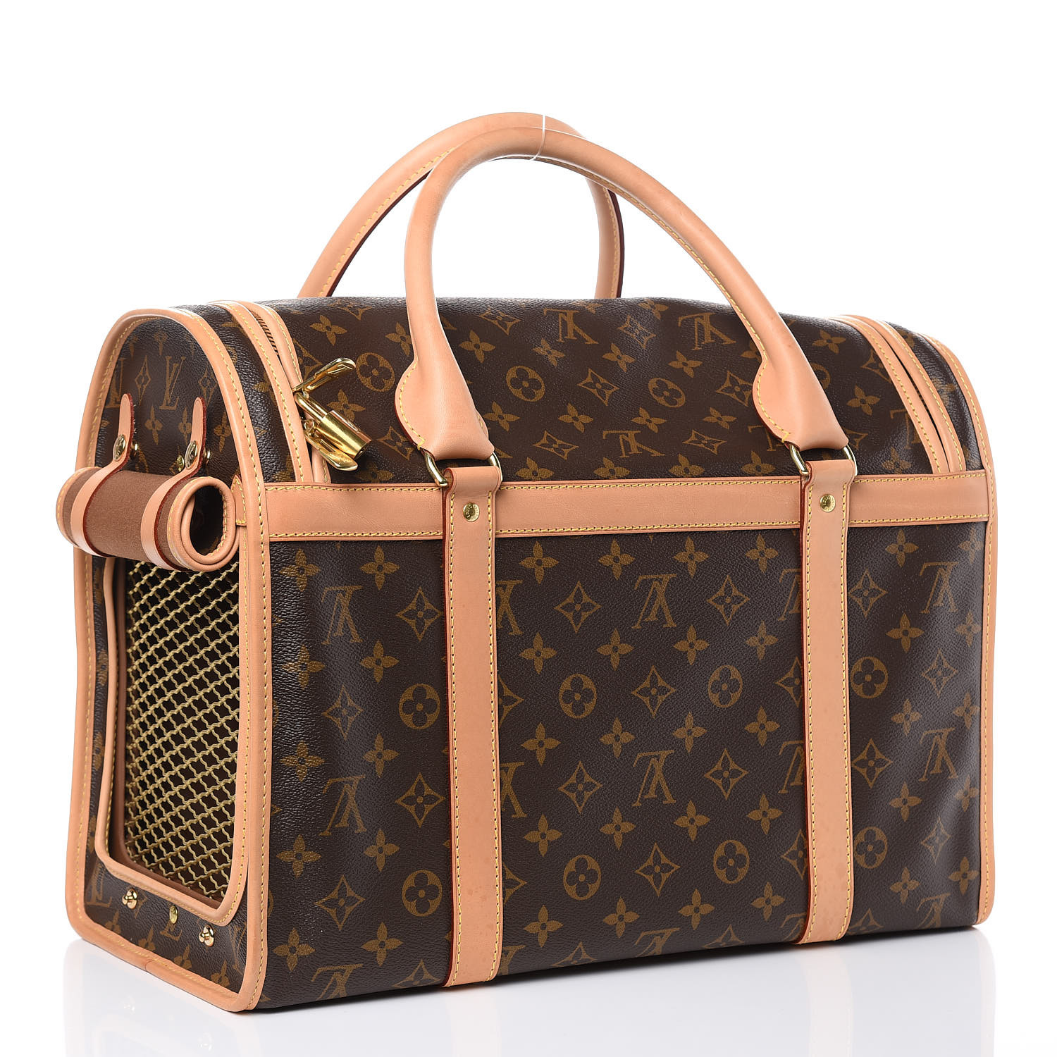 LOUIS VUITTON Monogram Sac Chien 40 Dog Pet Carrier 412435