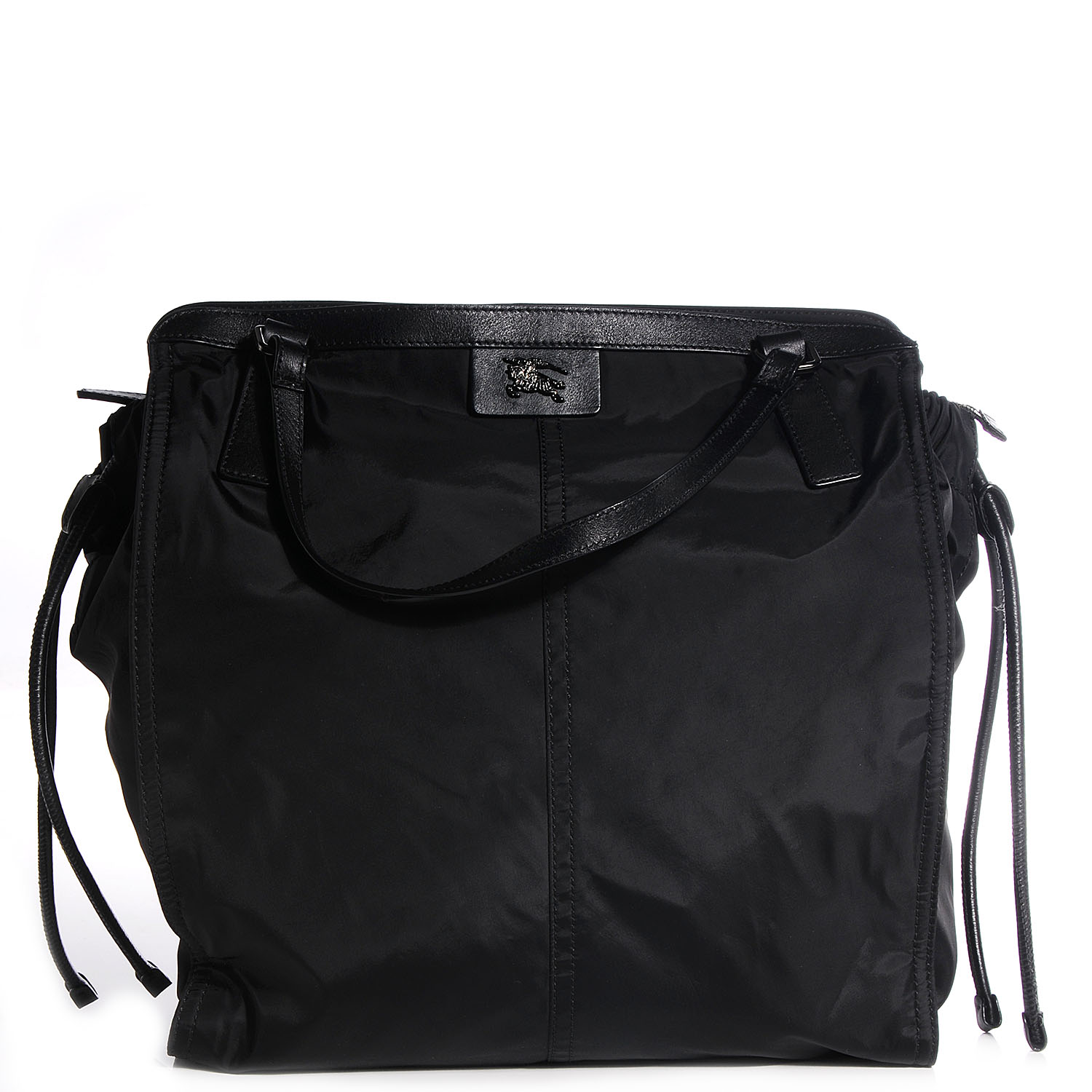 BURBERRY Nylon Buckleigh Packable Tote Black 78841