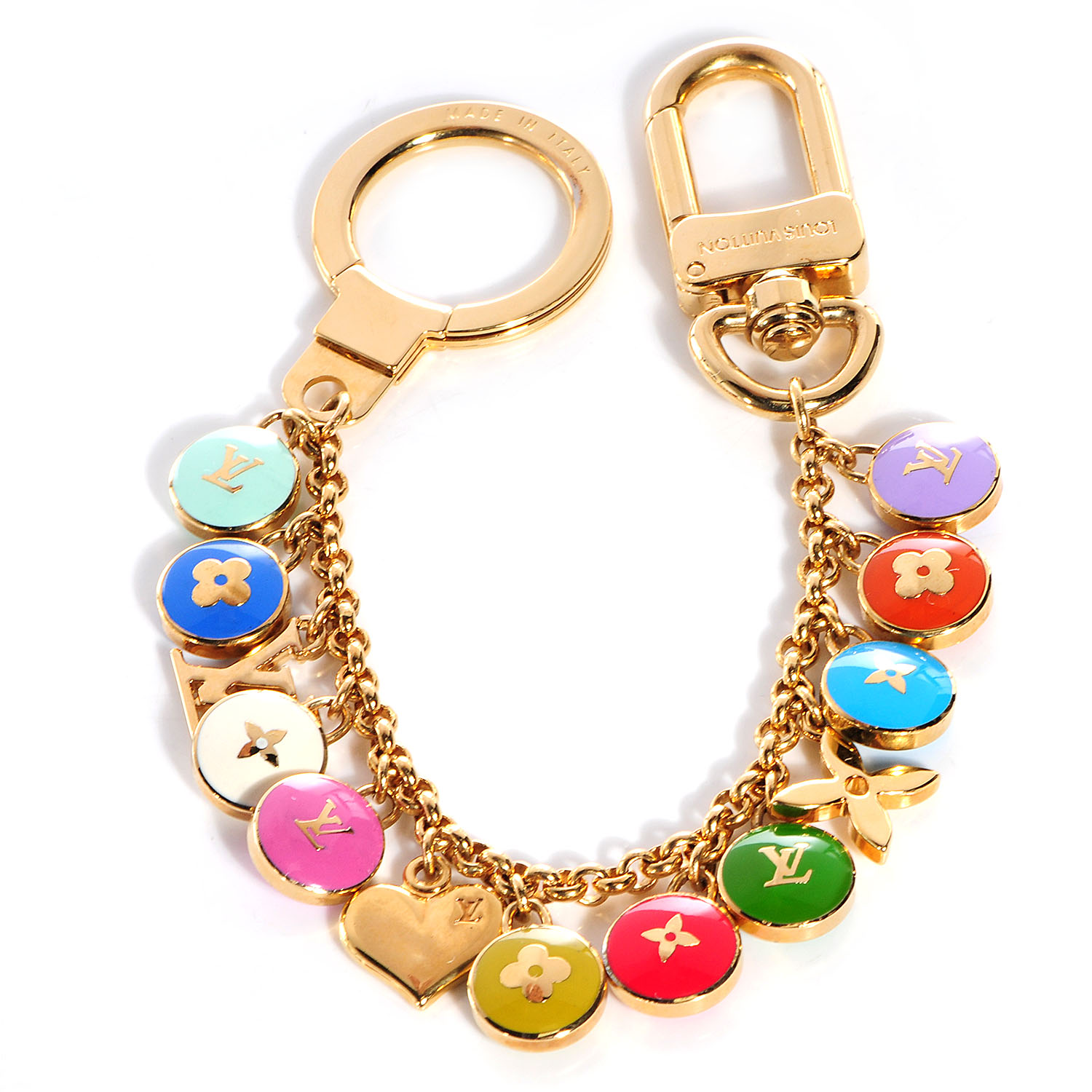 louis vuitton bag charm used LOUIS VUITTON Pastilles Bag Charm Multicolor 69562
