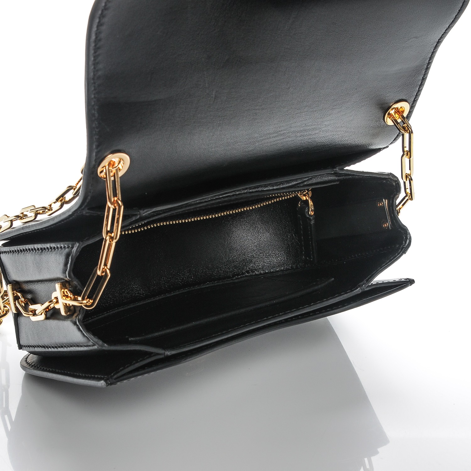 valentino black chain bag
