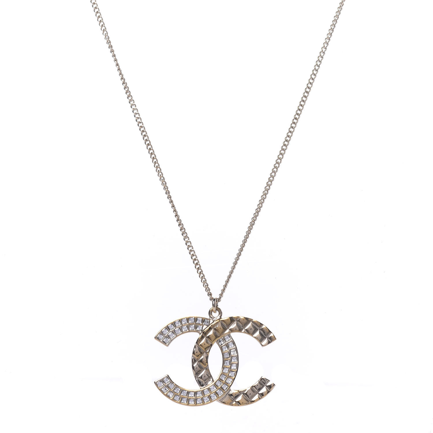 wallpapers Black Chanel Logo Necklace Ù
Ø¬ÙØ³ Ù
ØªÙØ§Ø²Ù اÙÙØ³Ø§Ø¯ chanel cc logo necklace gold crystal quilted pendant new