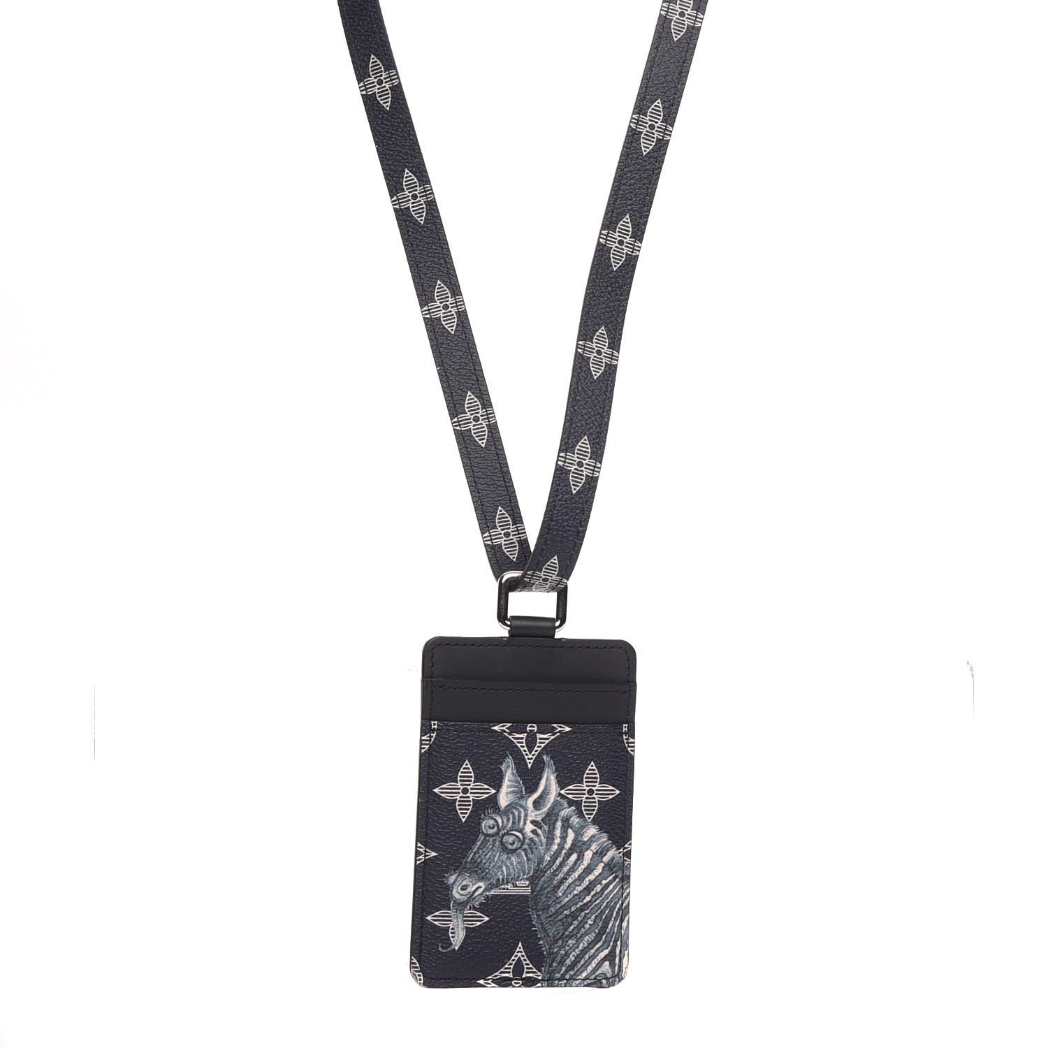 louis vuitton lanyard id badge holder