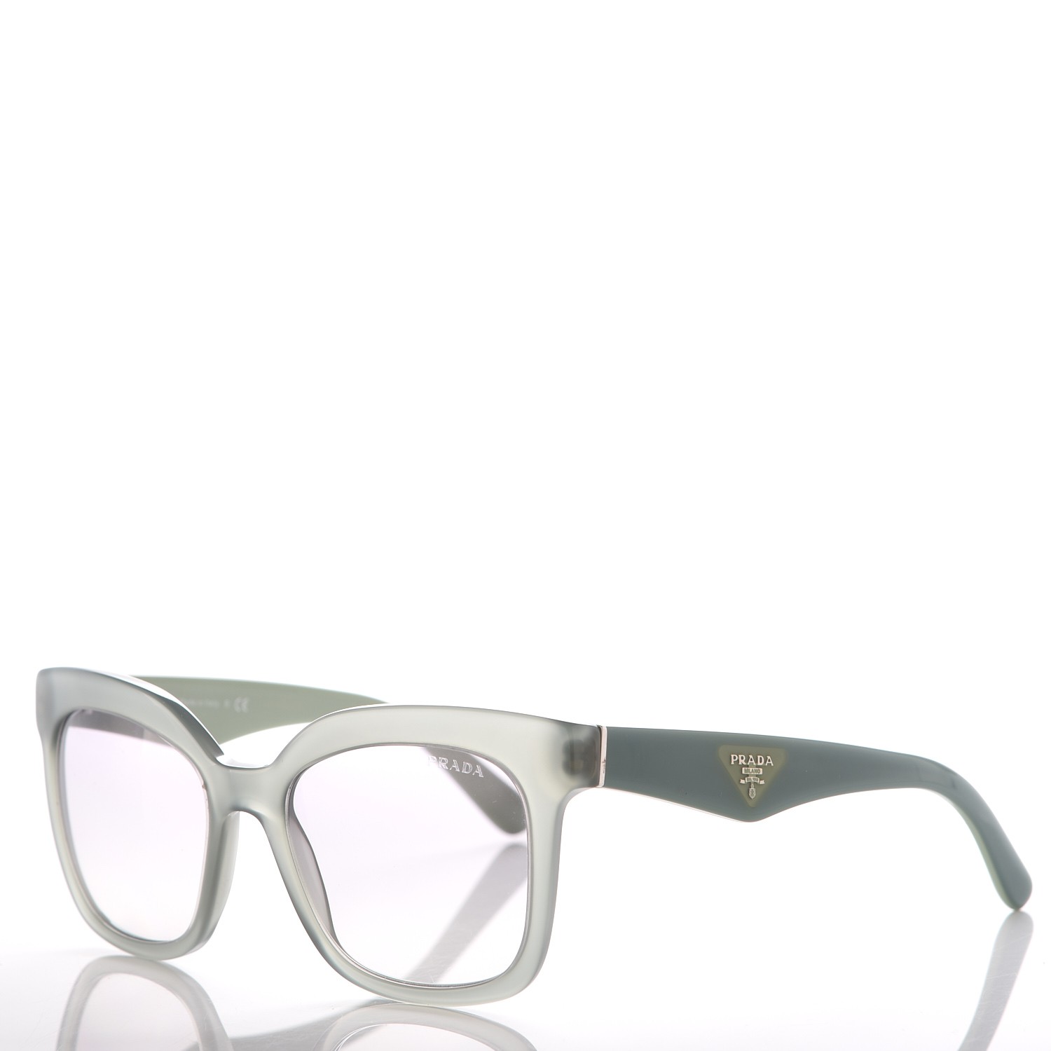 prada glasses green frame