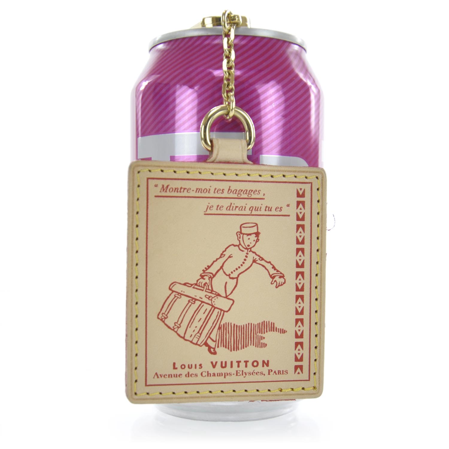LOUIS VUITTON Vachetta Groom Key Ring Bag Charm 29816