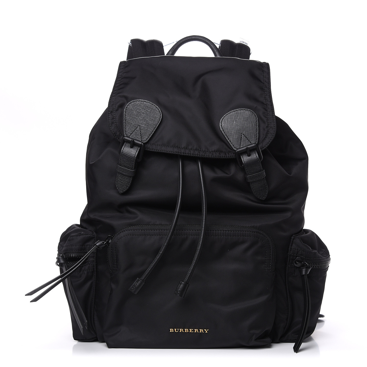 BURBERRY Technical Nylon Large Rucksack Backpack Black 495769 ...
