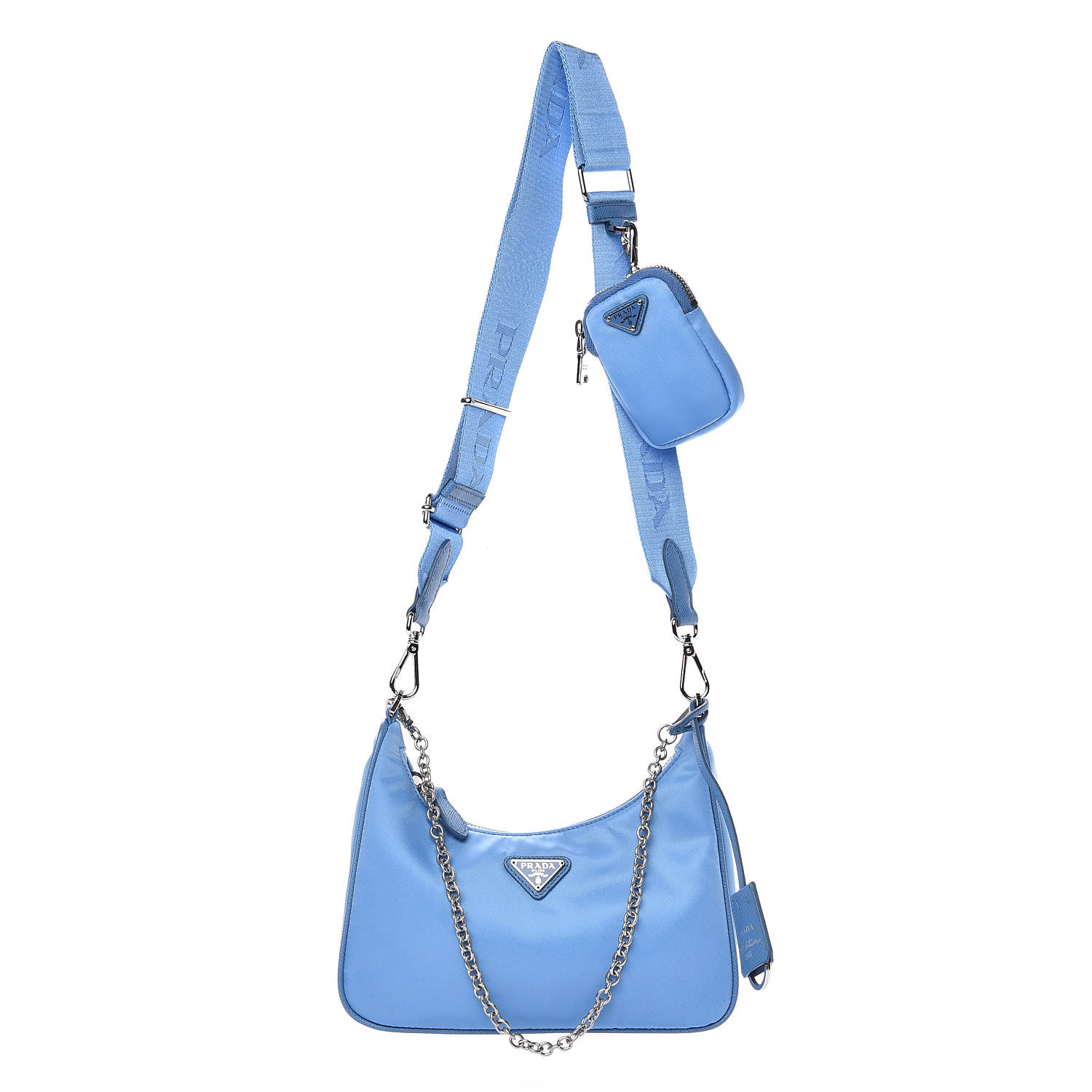 prada bag light blue